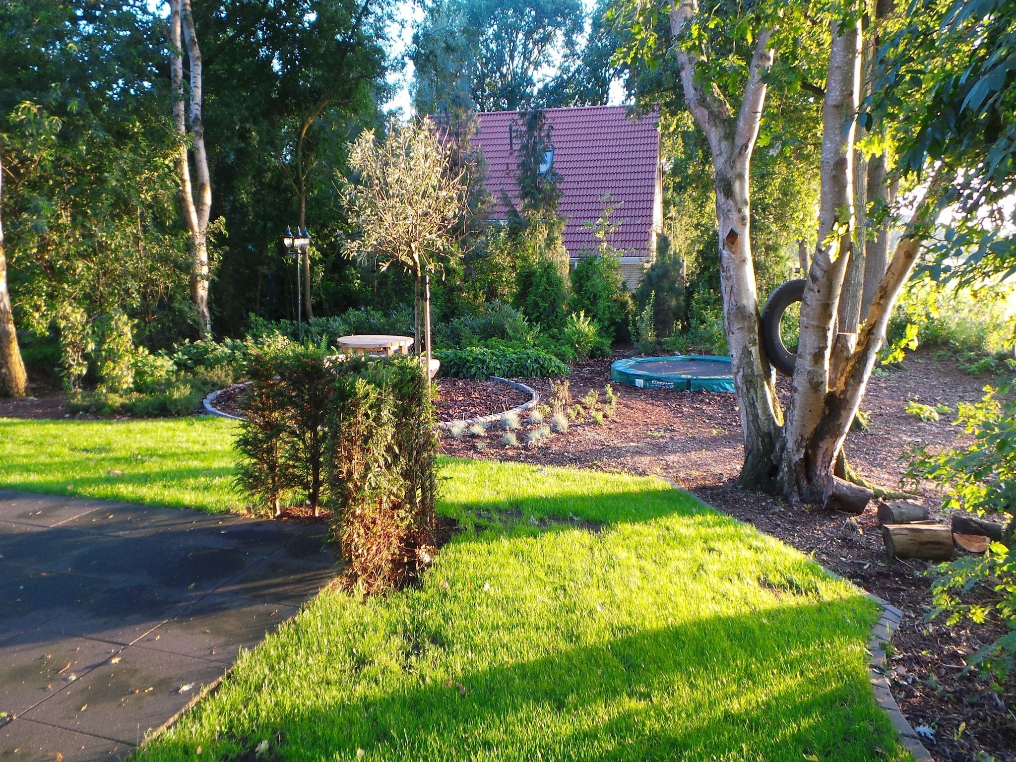 De tuin van Buitenplaats Berg en Bos nummer 15 in Lemele