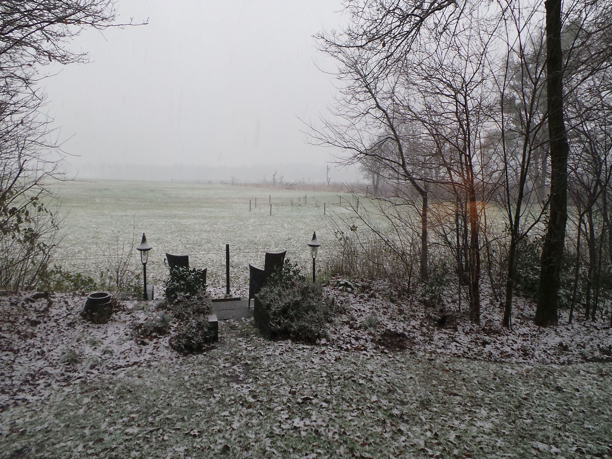 De tuin van Buitenplaats Berg en Bos nummer 15 in Lemele