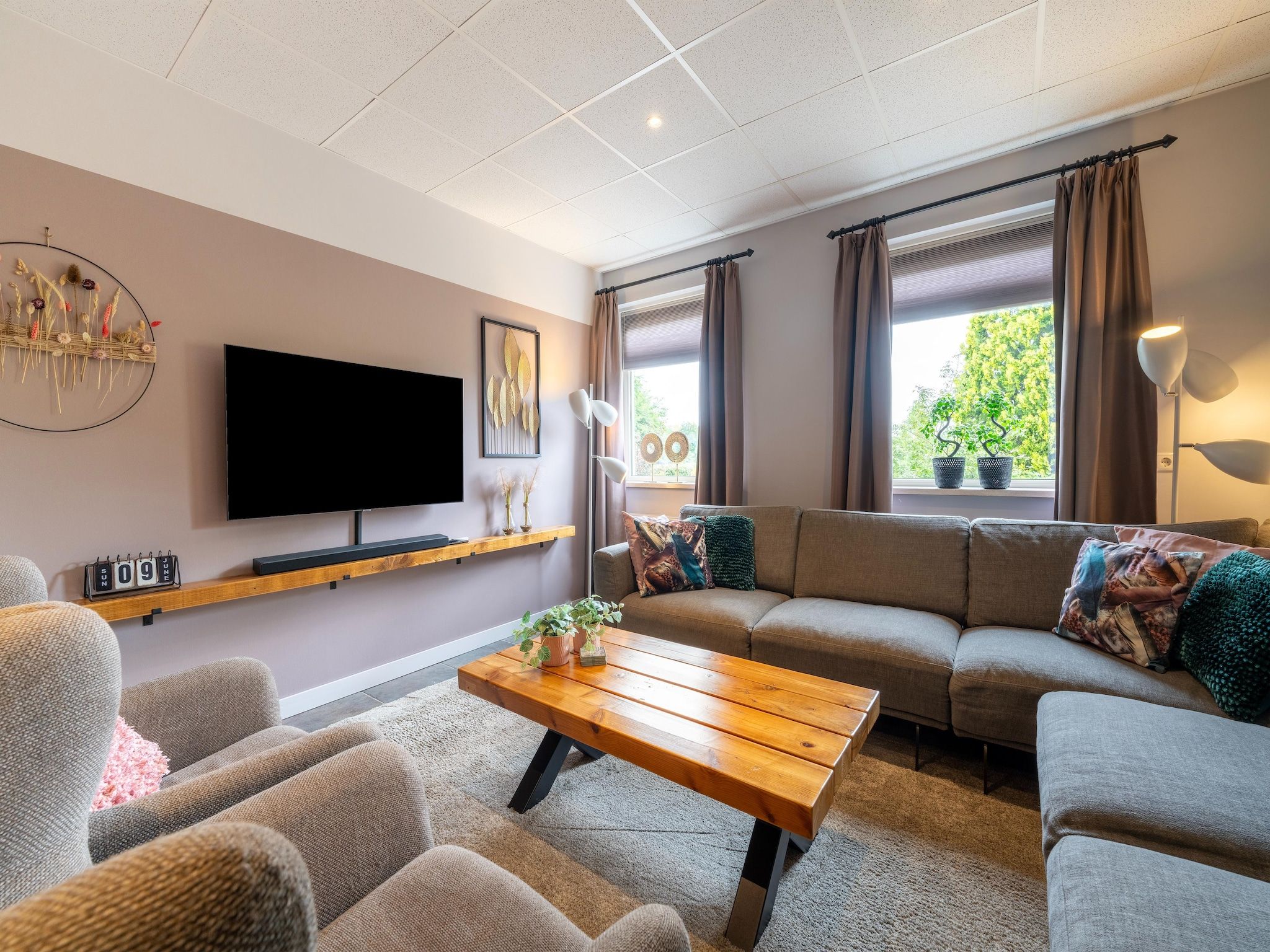 De woonkamer van Erve Nijhuis in Eibergen