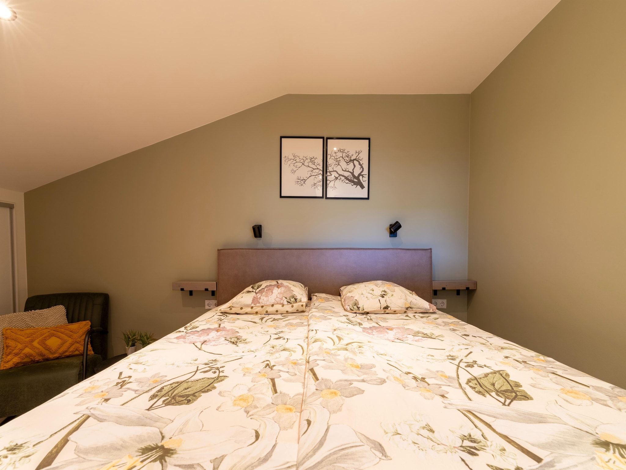 Een slaapkamer van Erve Nijhuis in Eibergen