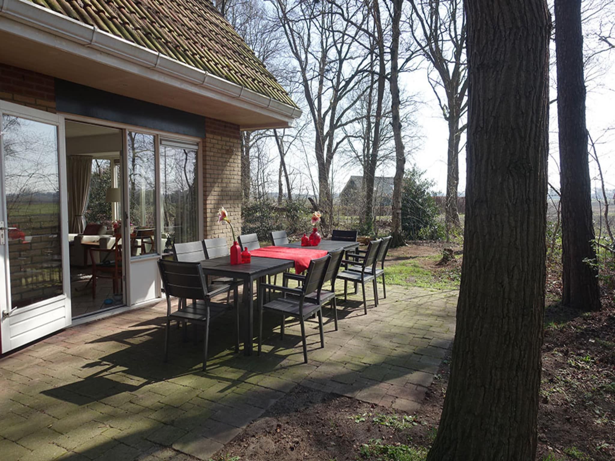 De tuin van Buitenplaats Berg en Bos nummer 4 in Lemele