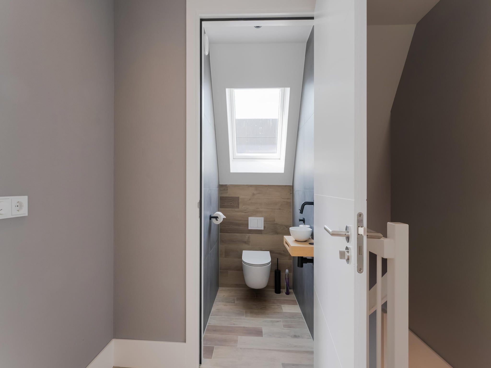 De badkamer van Luxe villa aan het water in Stavoren