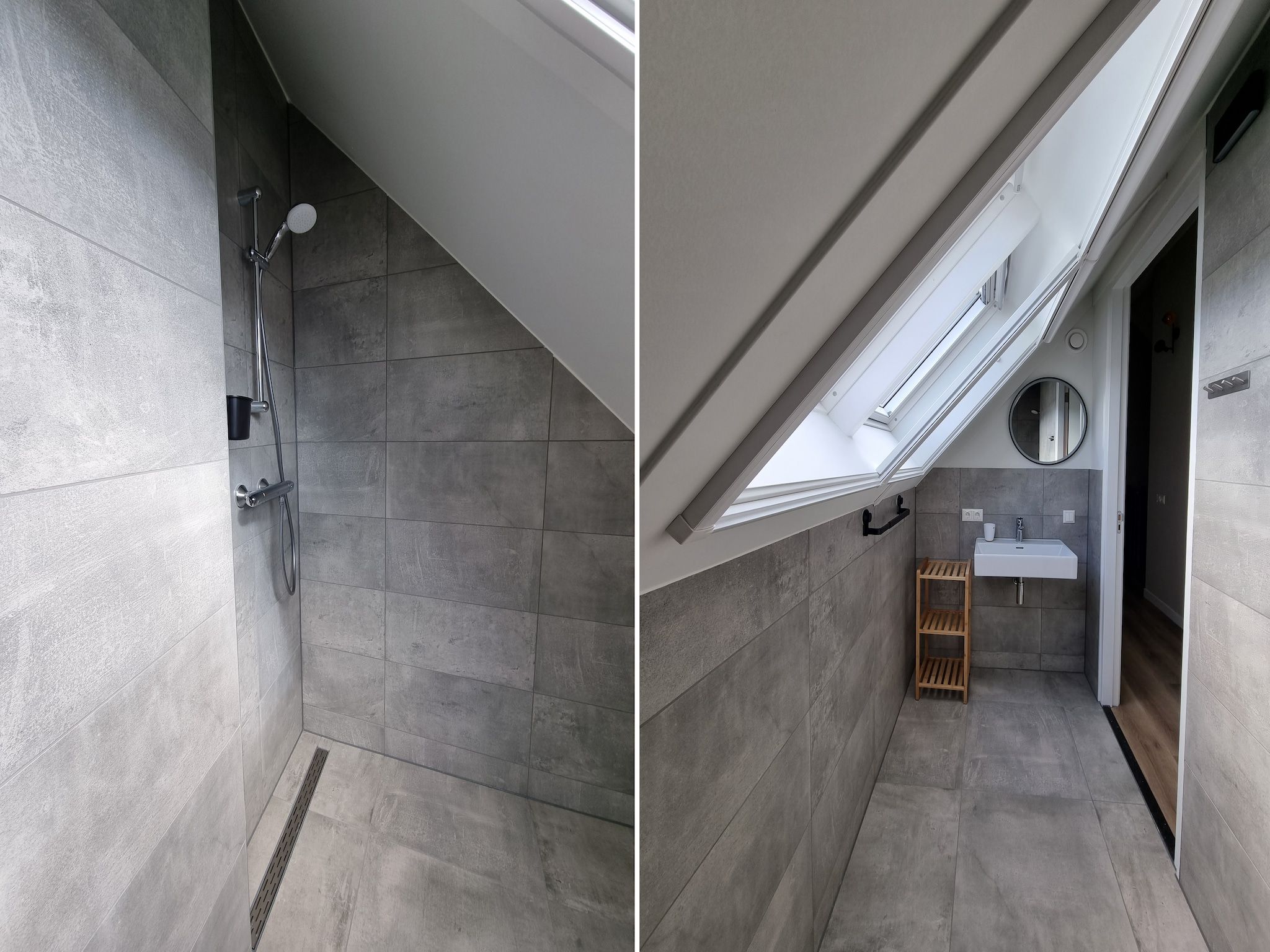 De badkamer van Watervilla Fjirtjin in Balk