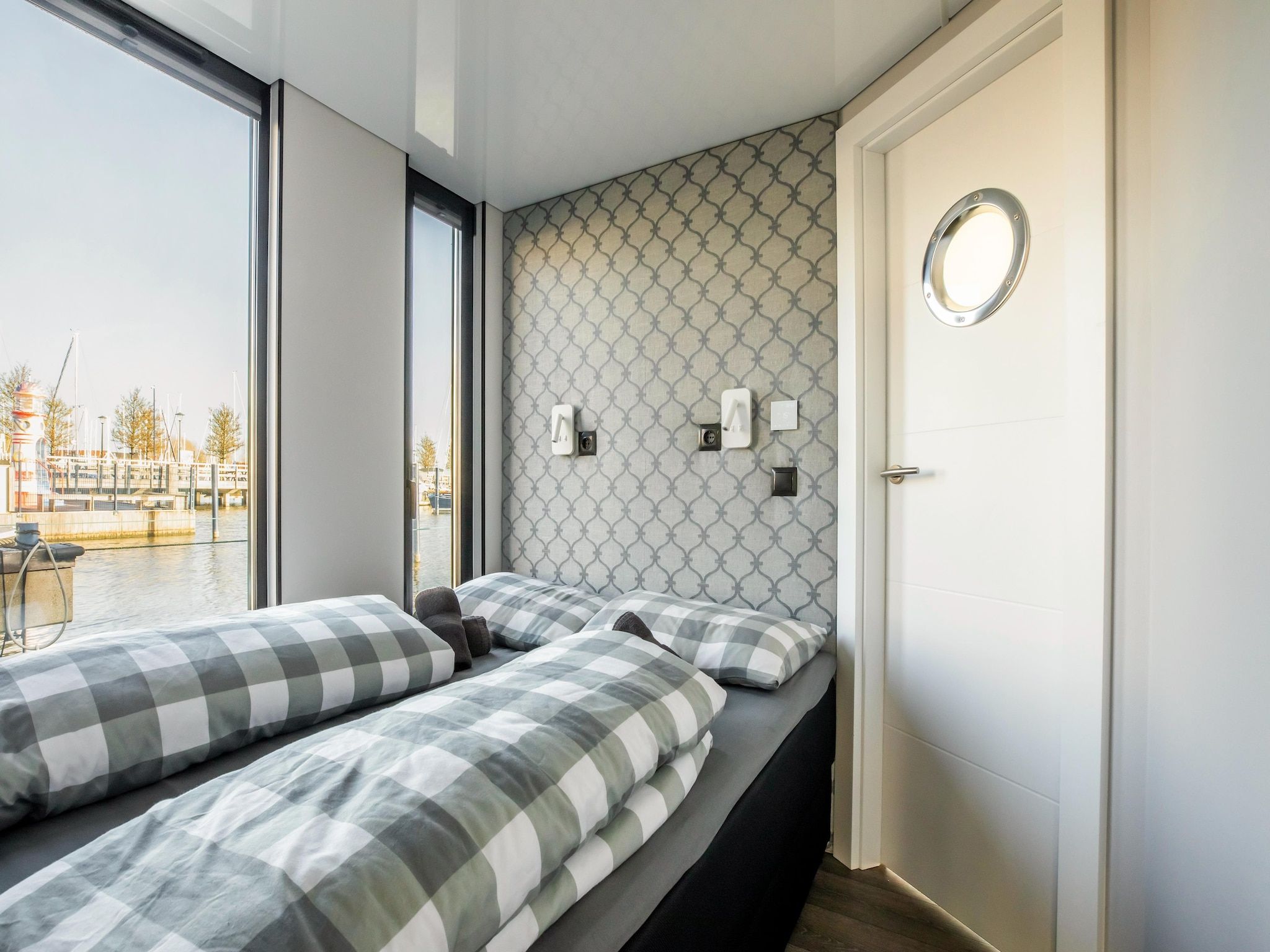 Een slaapkamer van Marina Sunrise in Volendam