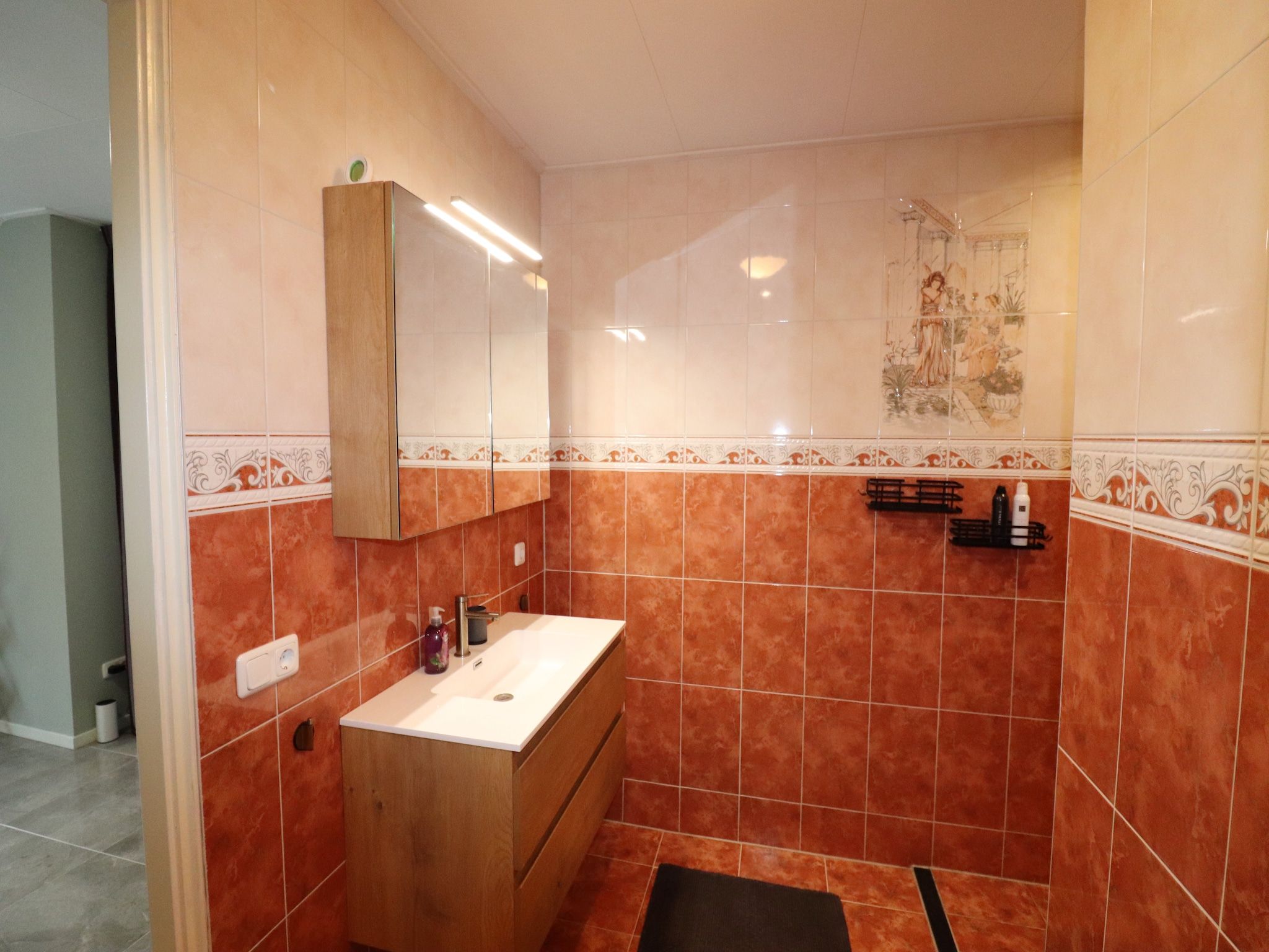 De badkamer van Appartement Notenbomer in Kornhorn