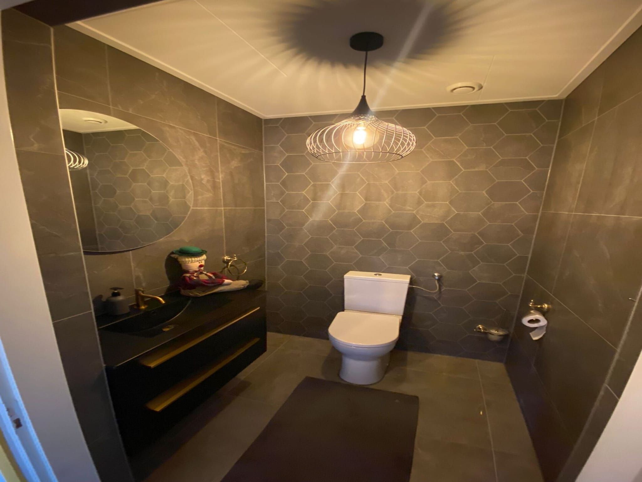 De badkamer van Appartement Notenbomer in Kornhorn