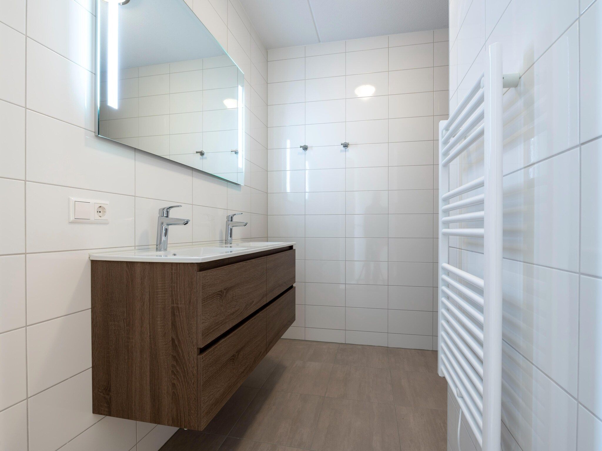 De badkamer van Harbour Loft 1i Résidence Marina havenzicht in Kamperland