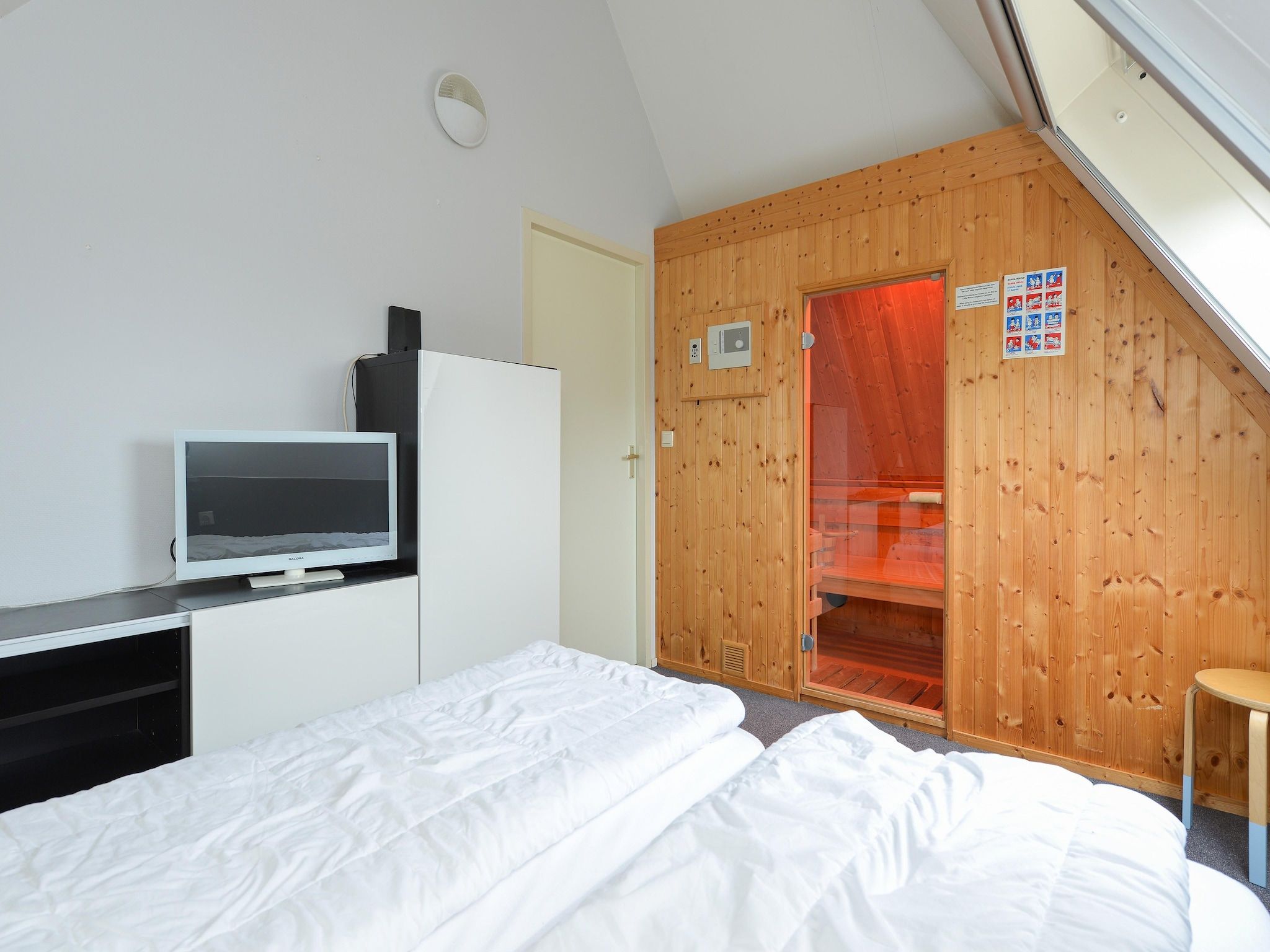 Een slaapkamer van Blêd Wellness de luxe VIP in Friesland