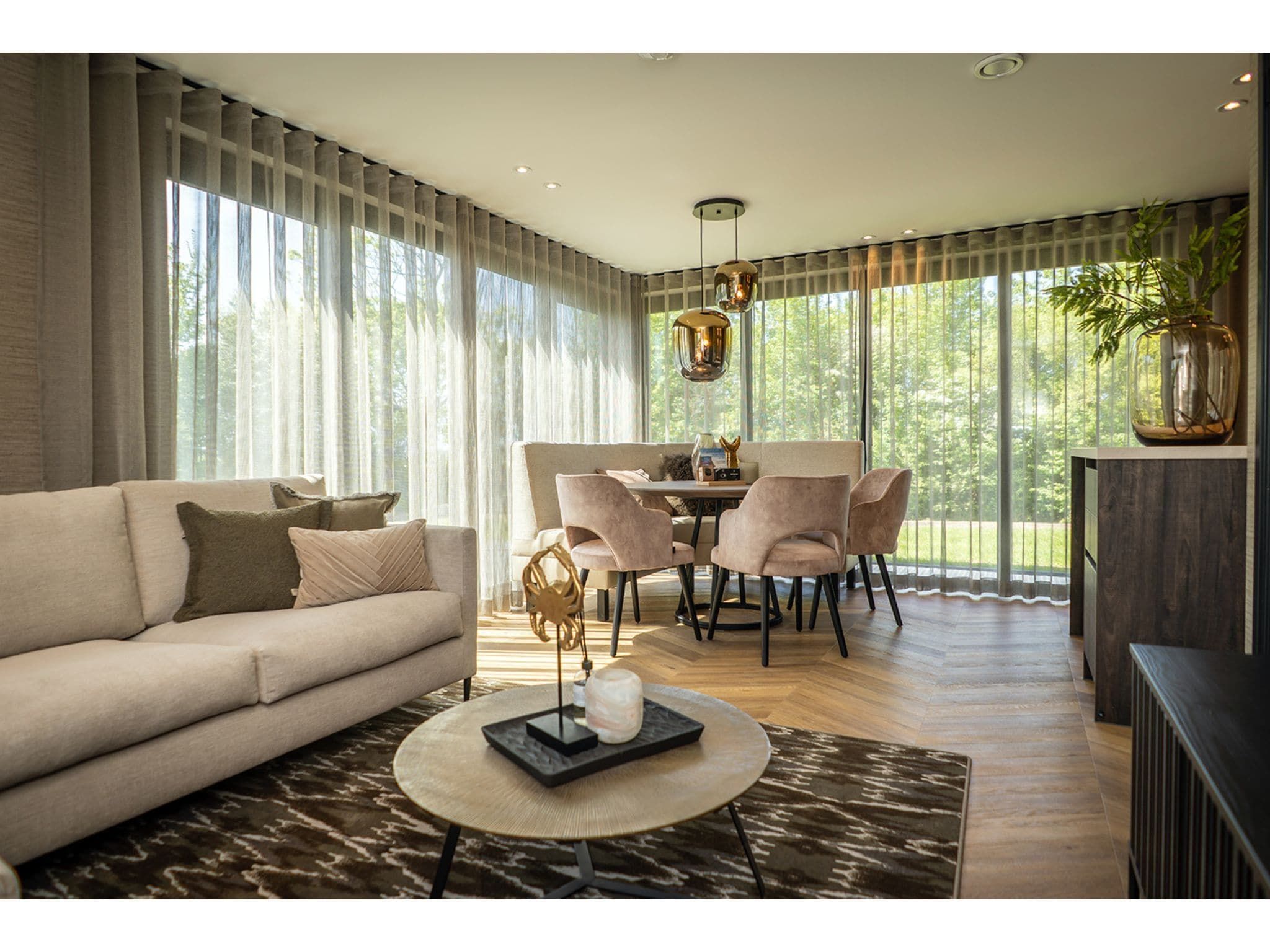 De woonkamer van Type N Luxe Villa Zeeburg in De Cocksdorp