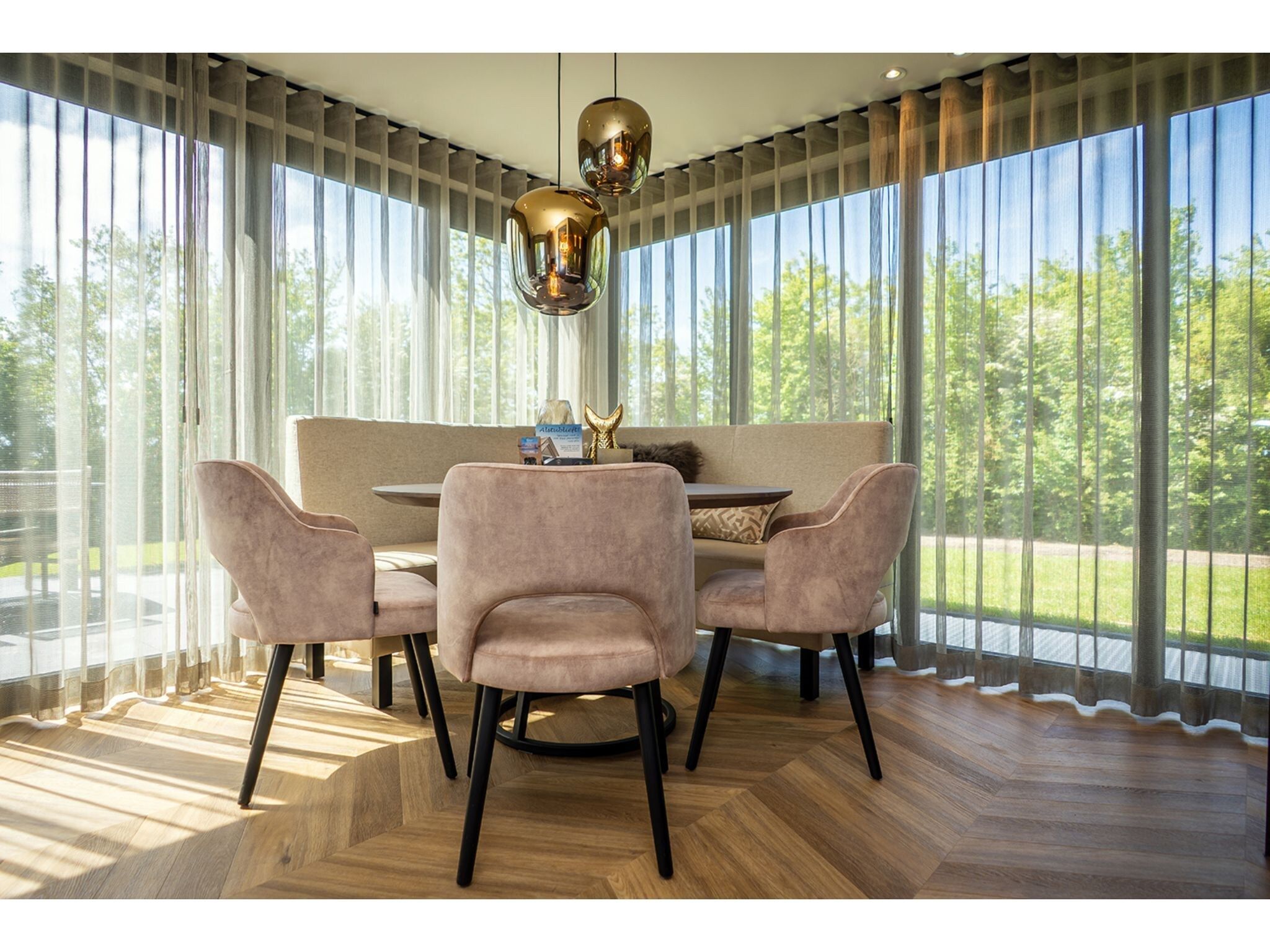 De woonkamer van Type N Luxe Villa Zeeburg in De Cocksdorp