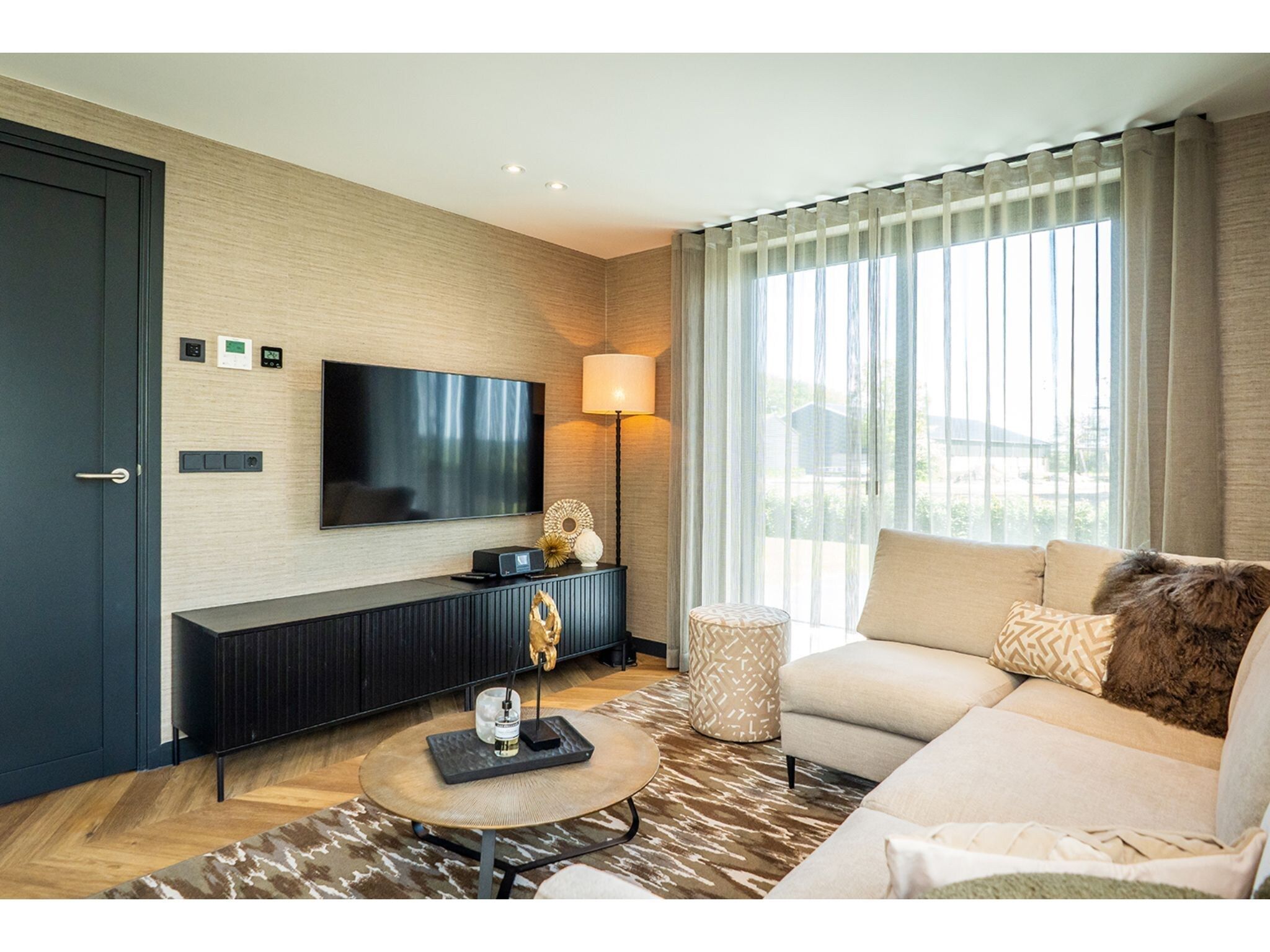 De woonkamer van Type N Luxe Villa Zeeburg in De Cocksdorp