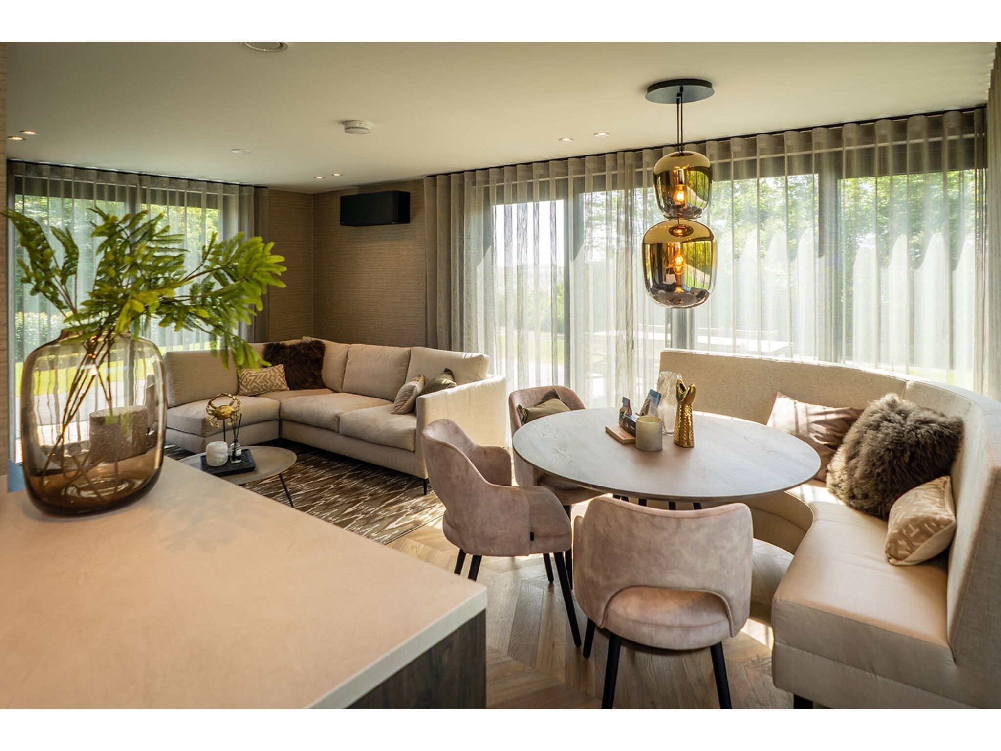 De woonkamer van Type N Luxe Villa Zeeburg in De Cocksdorp