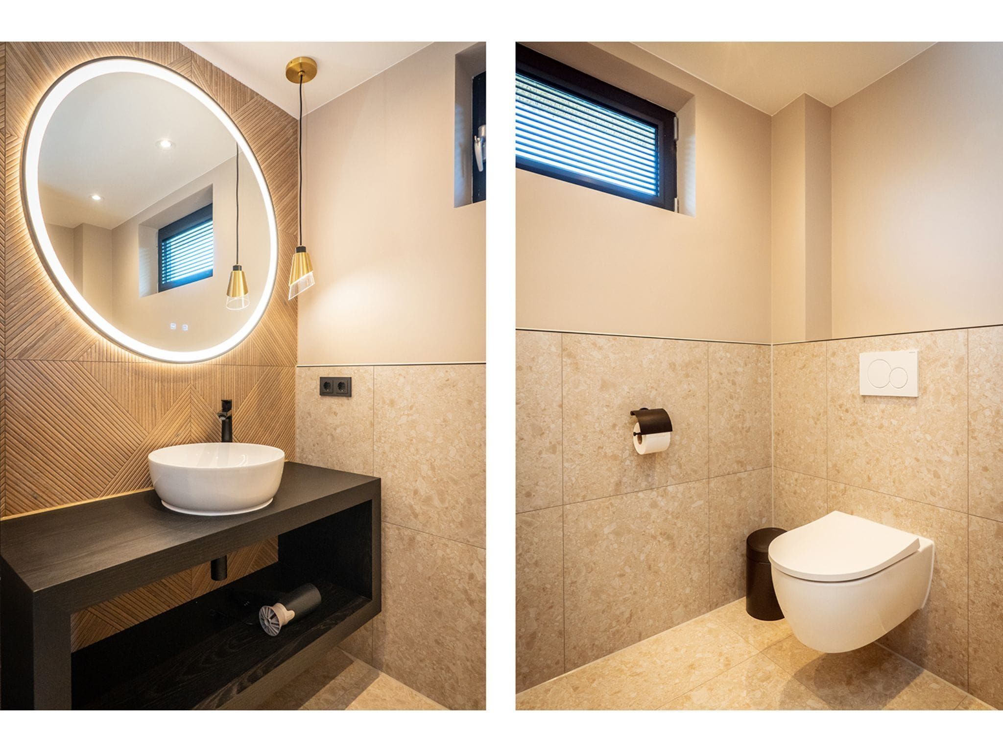 De badkamer van Type N Luxe Villa Zeeburg in De Cocksdorp