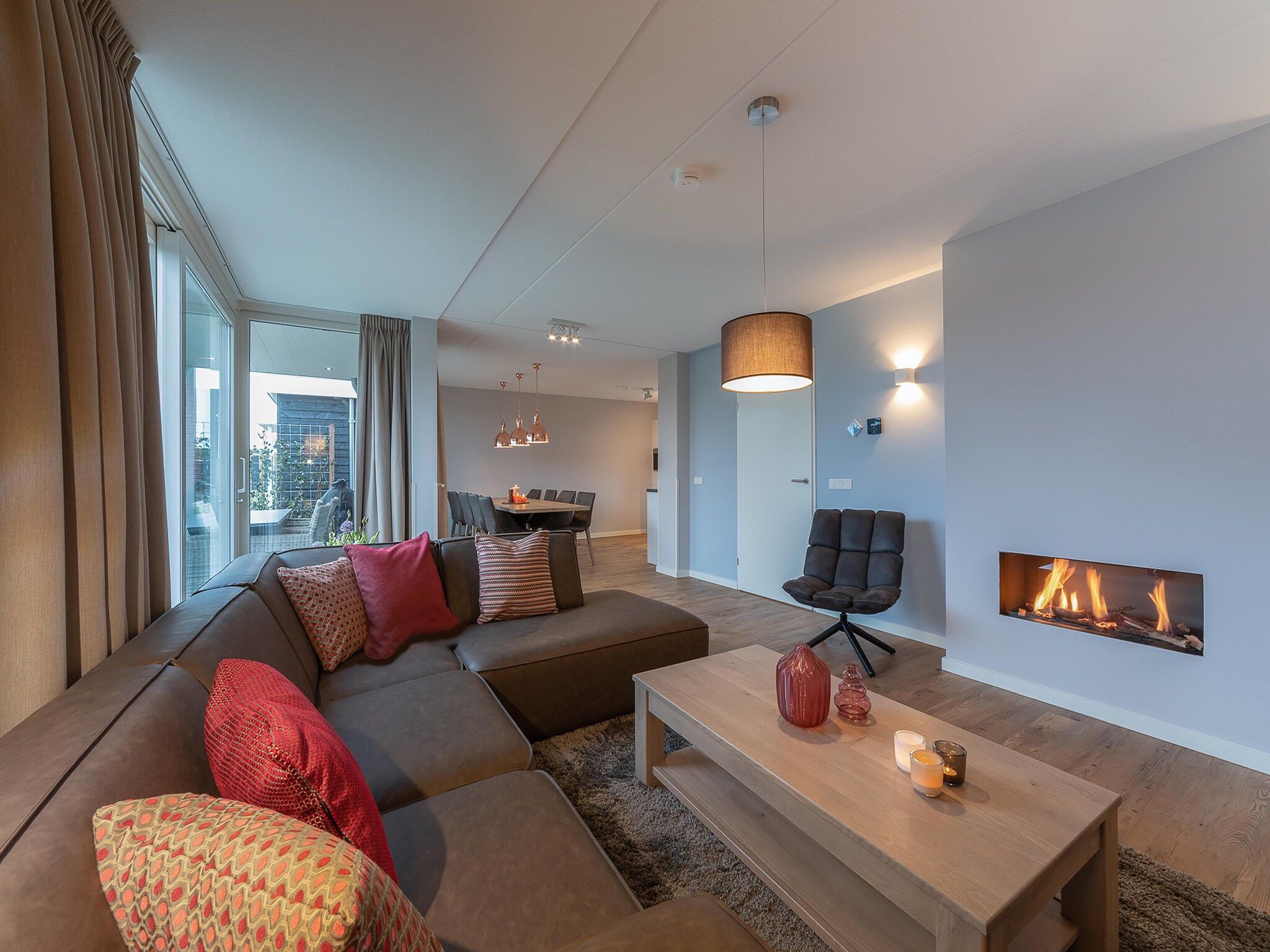 De woonkamer van 6 persoons vrijstaand met sauna - 1 in Colijnsplaat