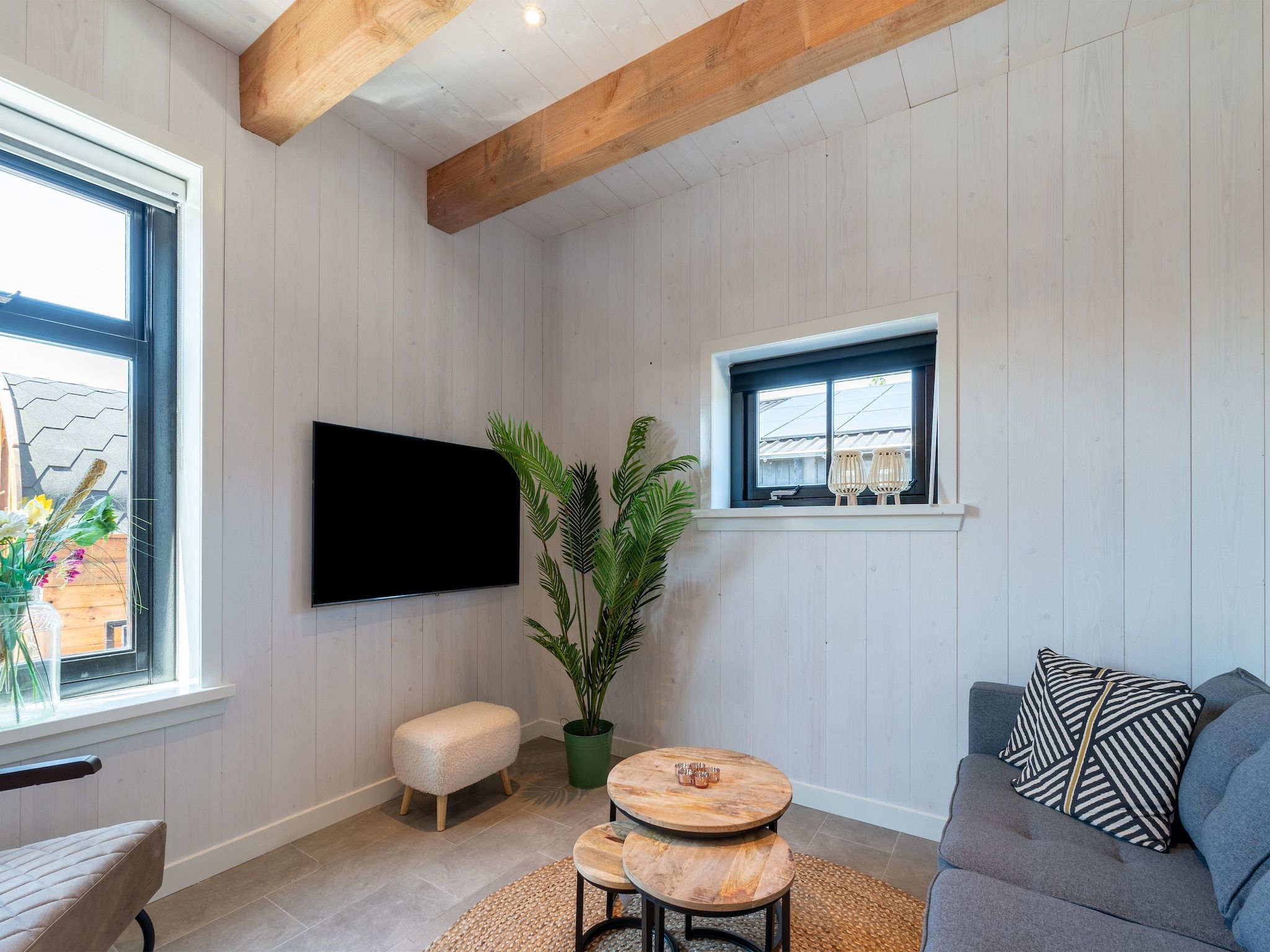 De woonkamer van Hazenborgh - Wagenboet in Callantsoog