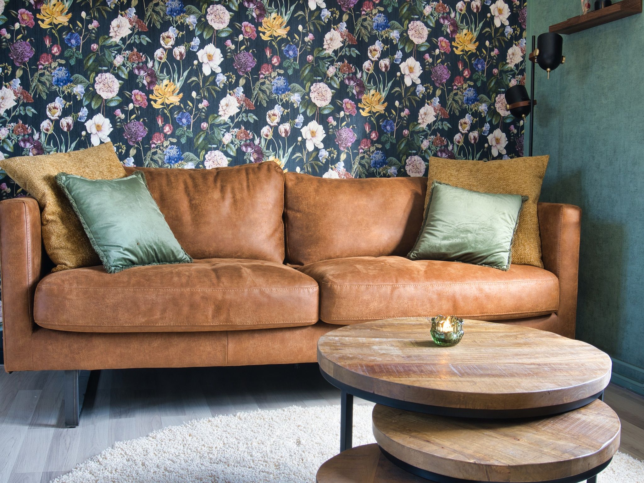 De woonkamer van Elperhof Schoonloo 16B in Schoonloo