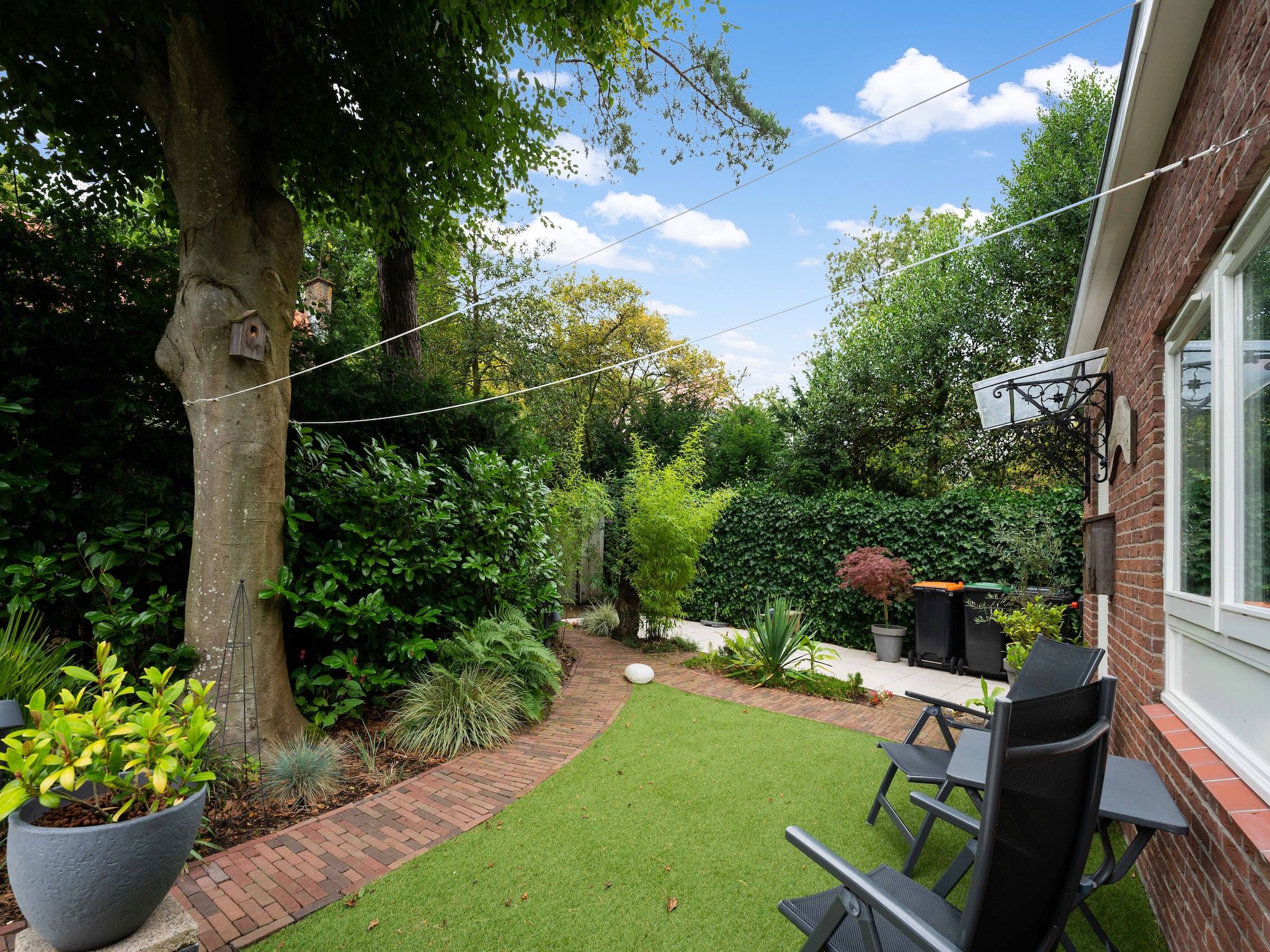 Het uitzicht vanaf De Klimroos in Bergen