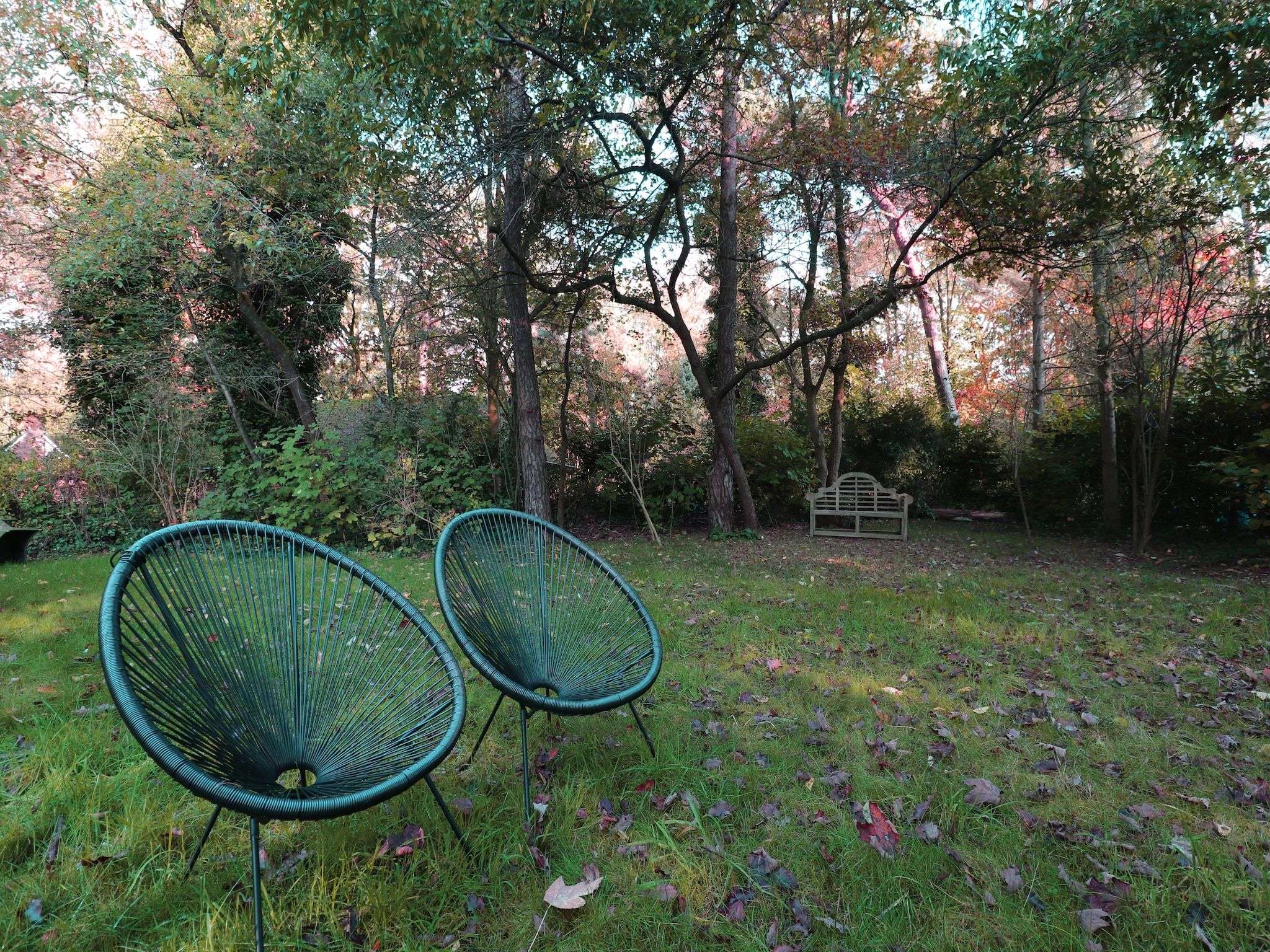 De tuin van Duo Suite wellness in Zelhem