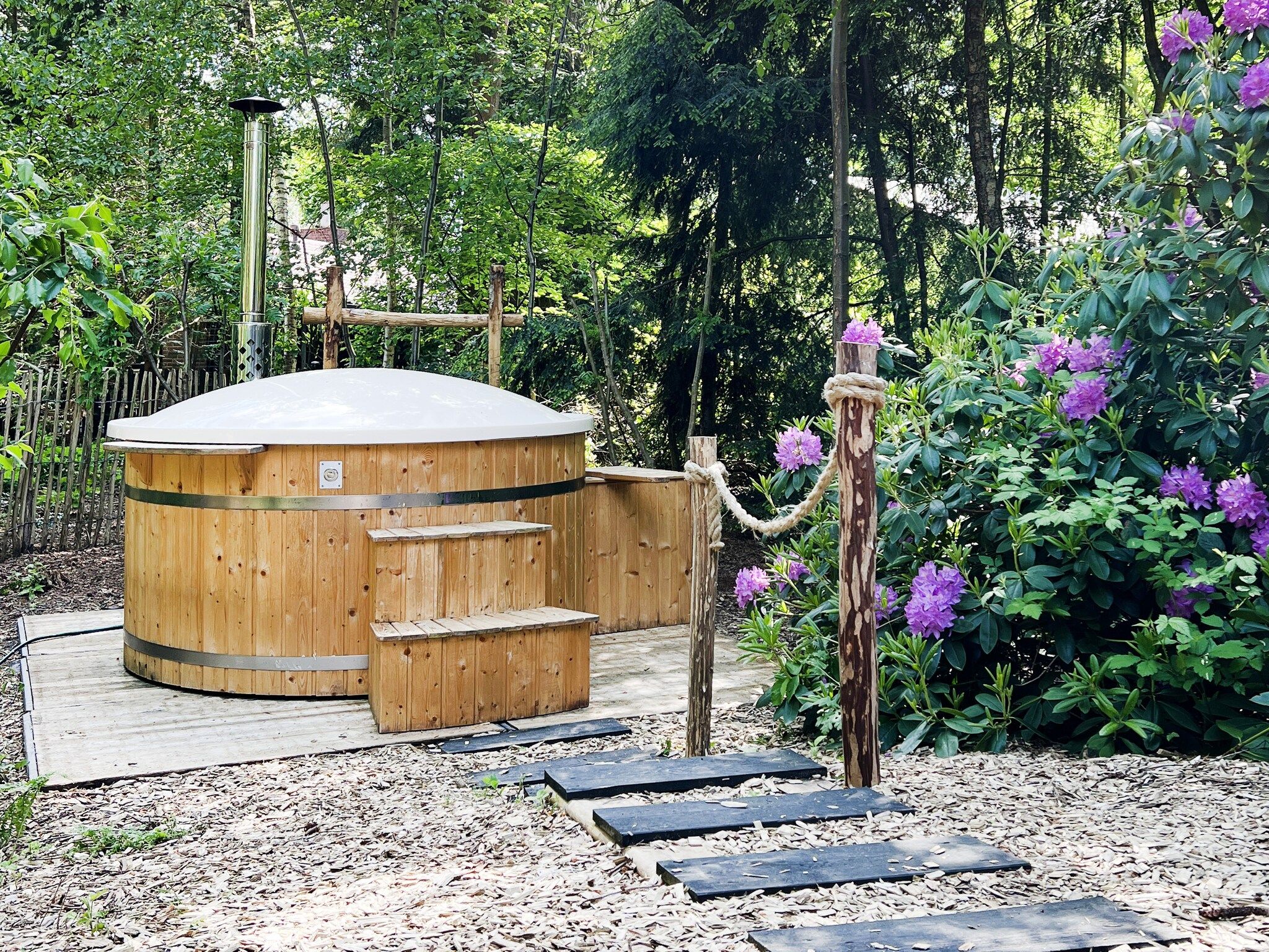 Wellness bij Dutch Cabin Houses 24 in Rheezerveen