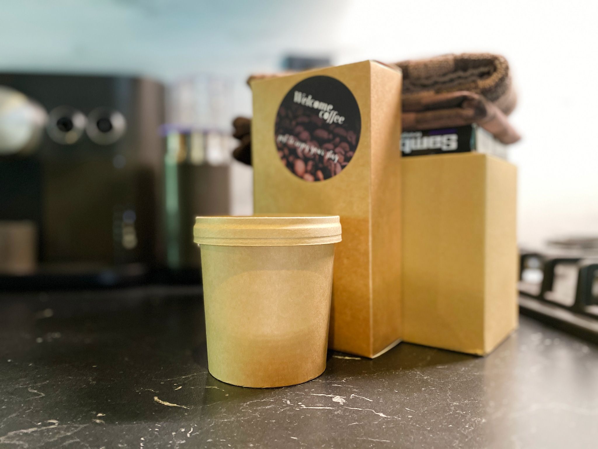 De keuken van Dutch Cabin Houses C65 in Rheezerveen