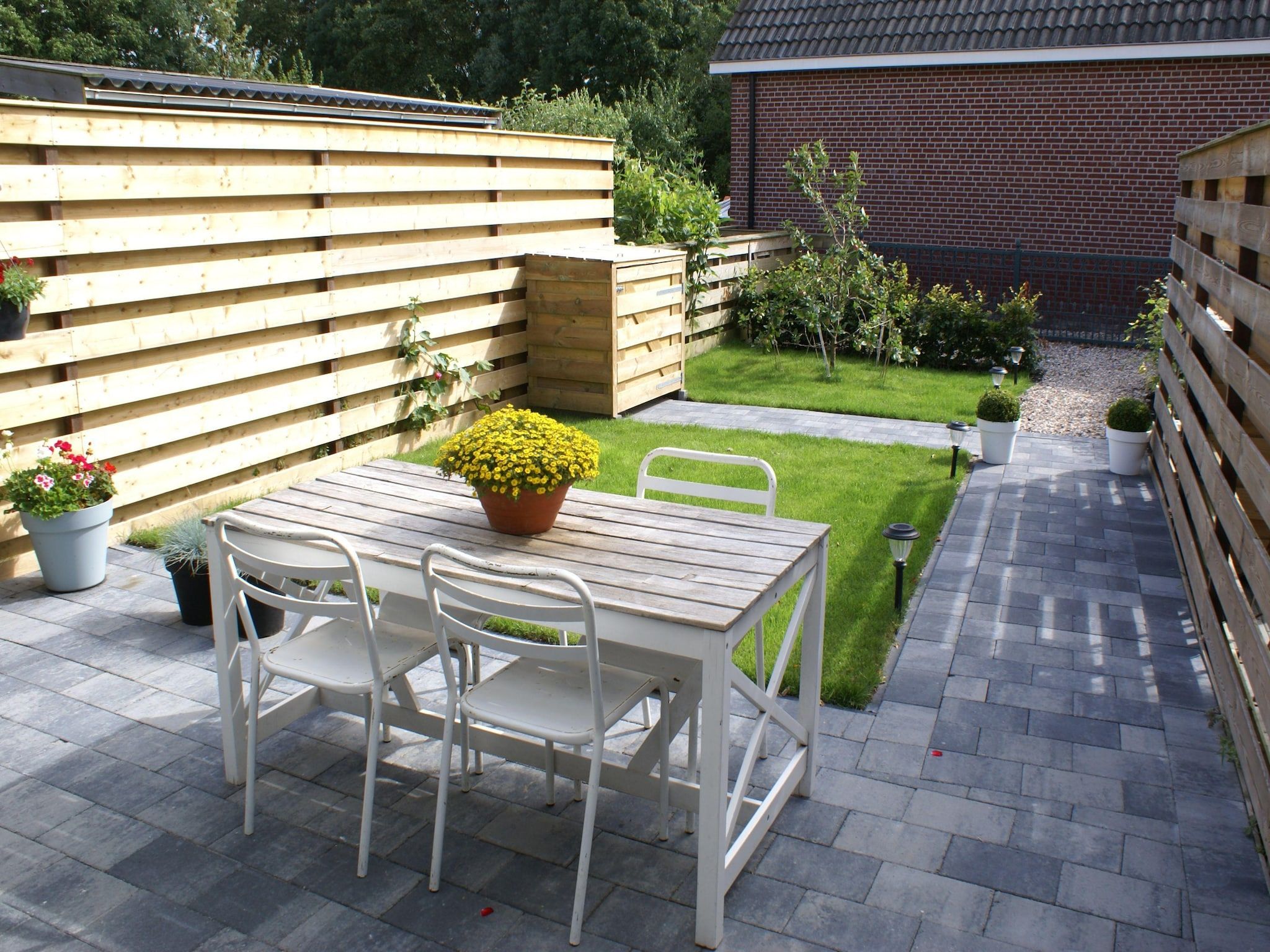 De tuin van Wad'n Leven en Geluk in Paesens