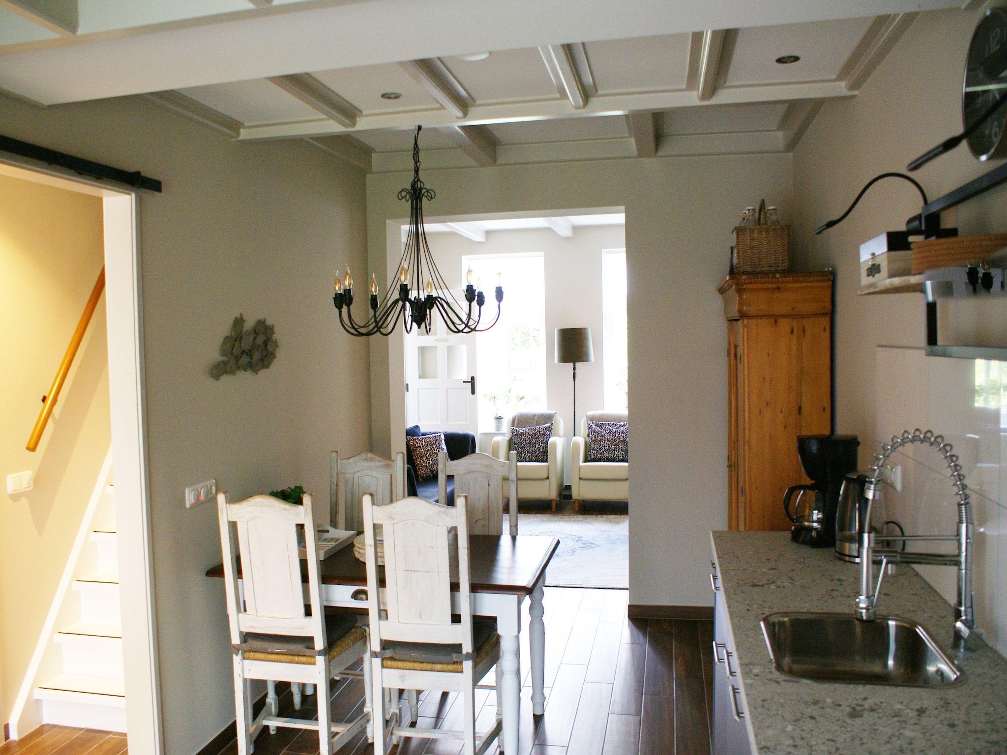 De eetkamer van Wad'n Leven en Geluk in Paesens