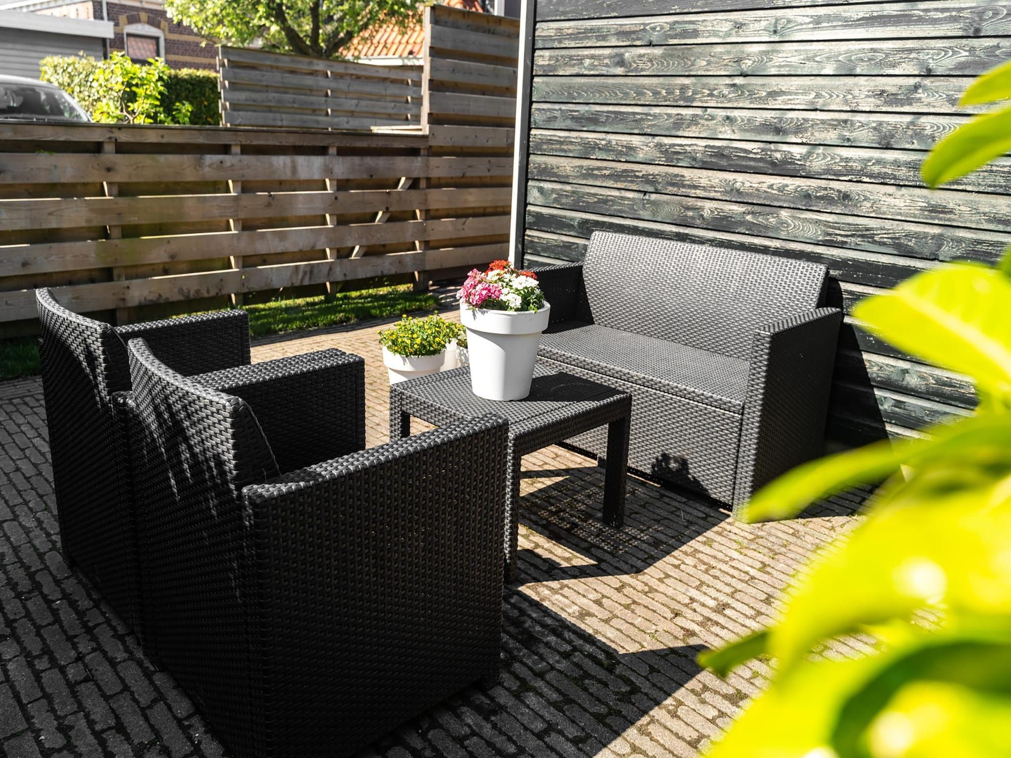 Het terras van Wad'n Leven en Geluk in Paesens