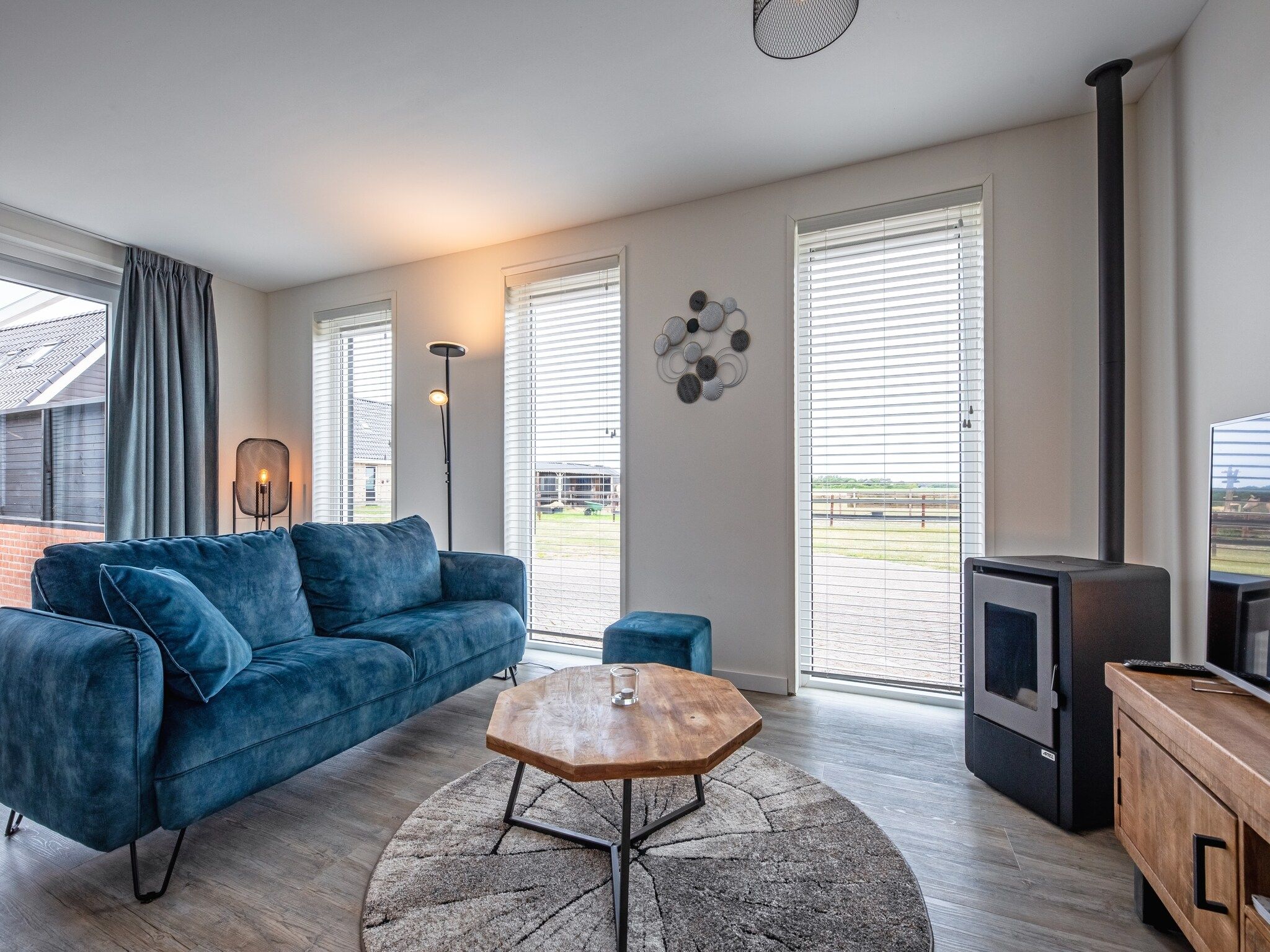 De woonkamer van Wulpenweid 10 in Den Burg