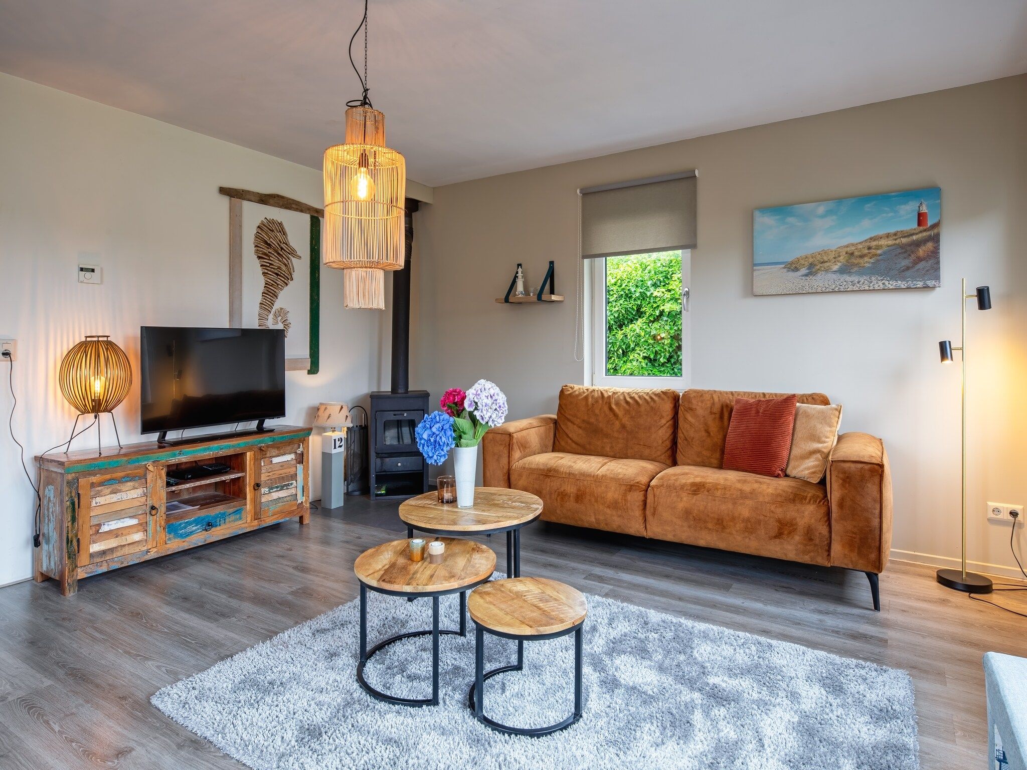 De woonkamer van Wulpenweid 12 in Den Burg