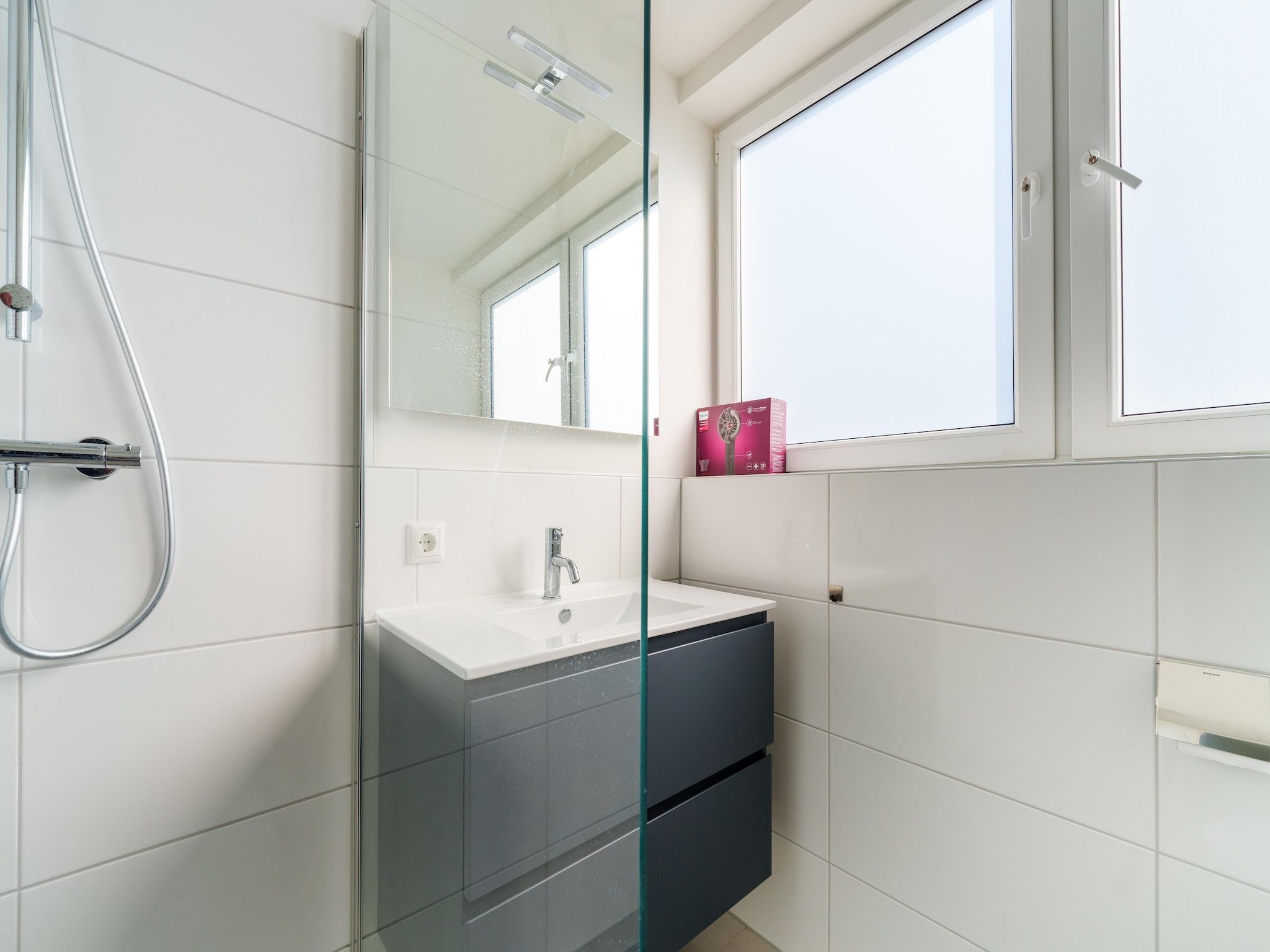 De badkamer van Kuifduiker 124 in Simonshaven