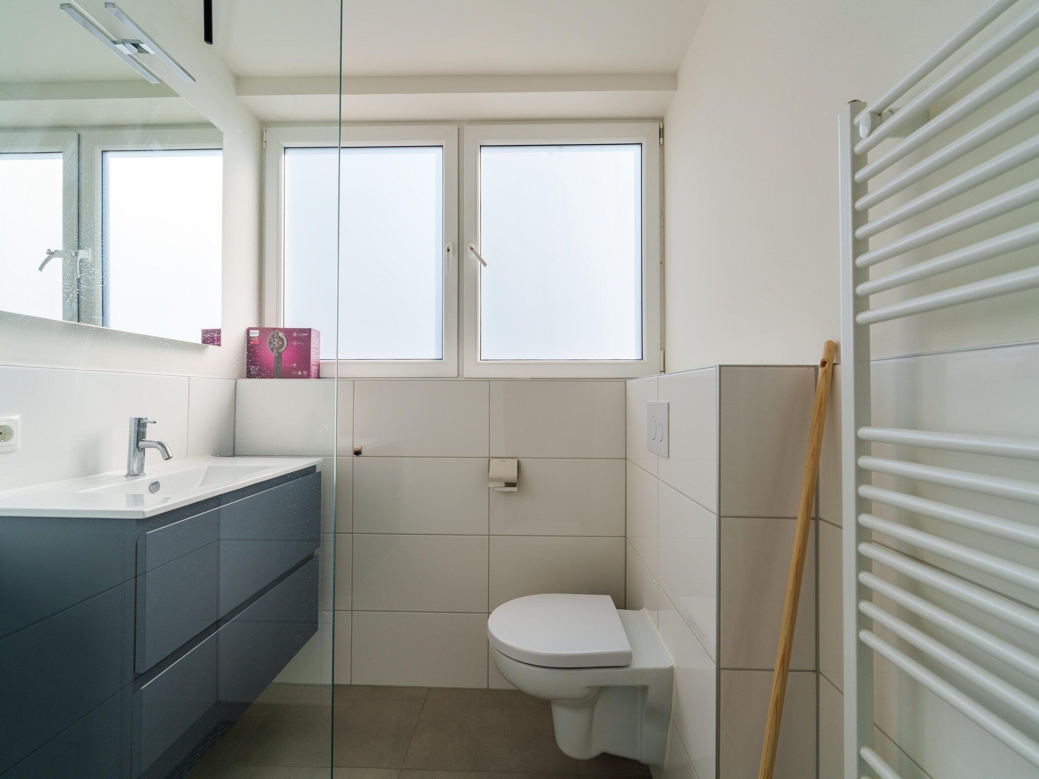 De badkamer van Kuifduiker 124 in Simonshaven