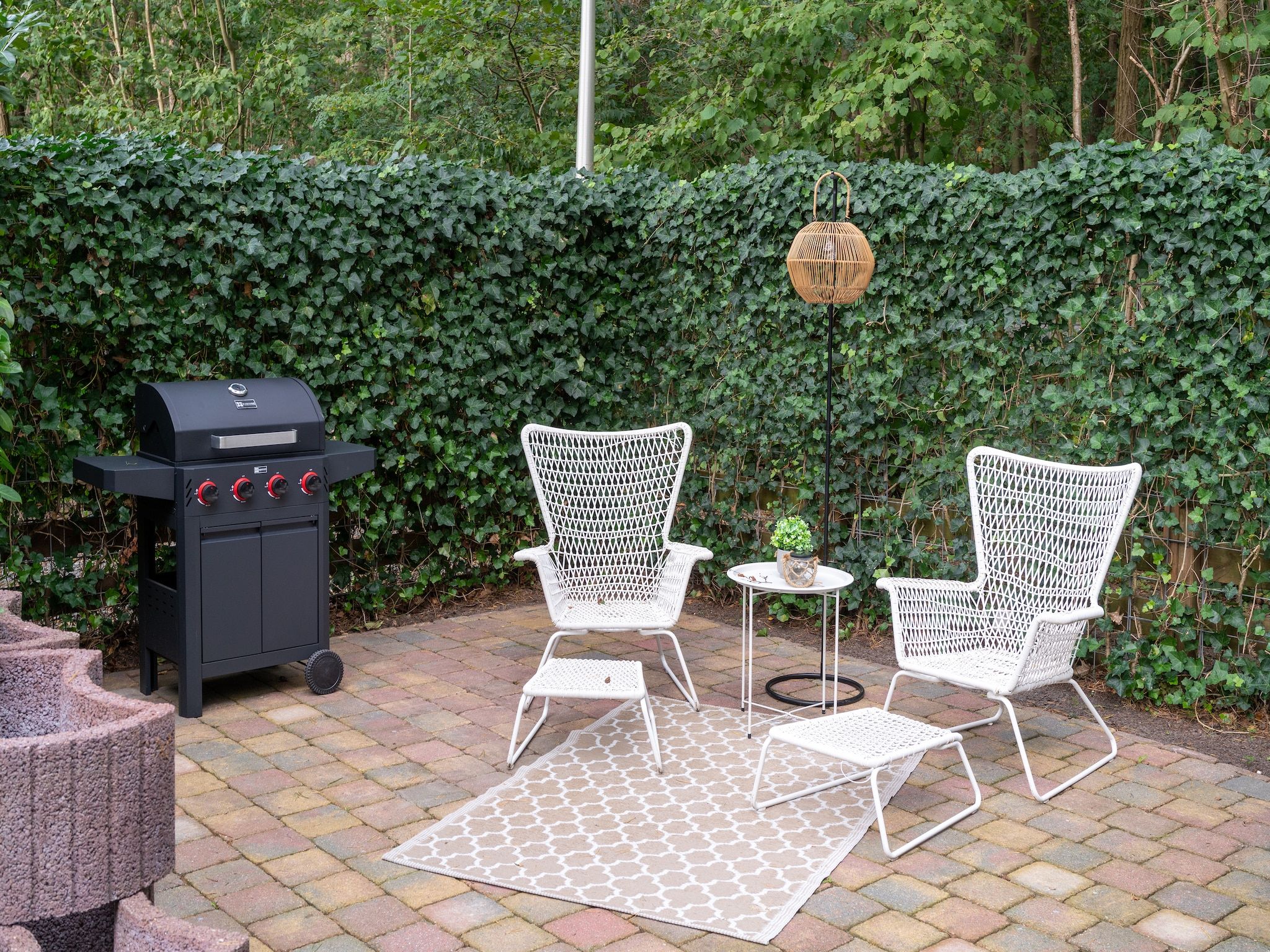 De tuin van Boshuisje Joy in Gelderland