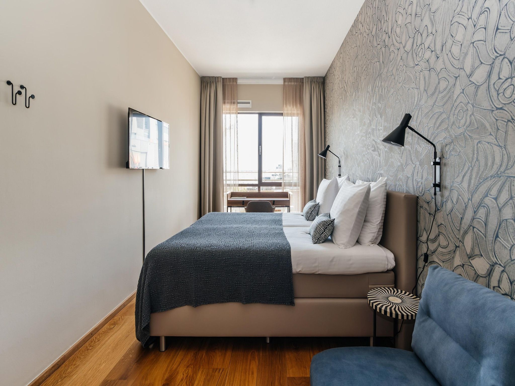 Een slaapkamer van Scheveningen Harbour 18C in Scheveningen