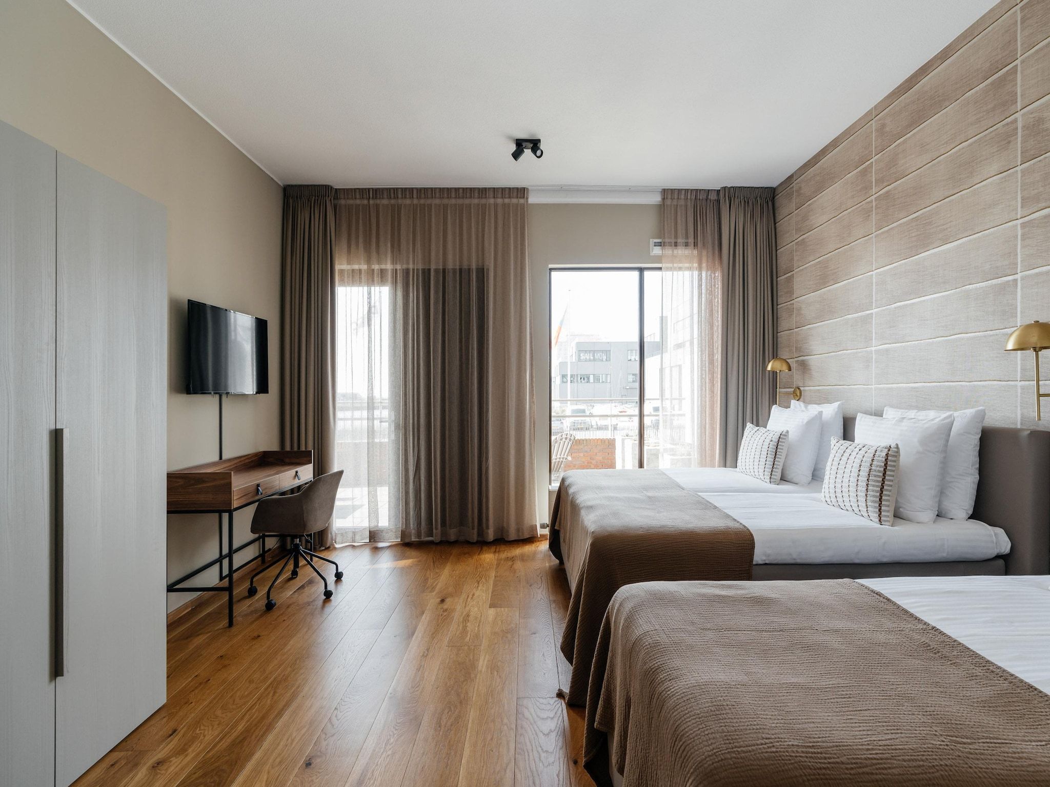 Een slaapkamer van Scheveningen Harbour 18C in Scheveningen