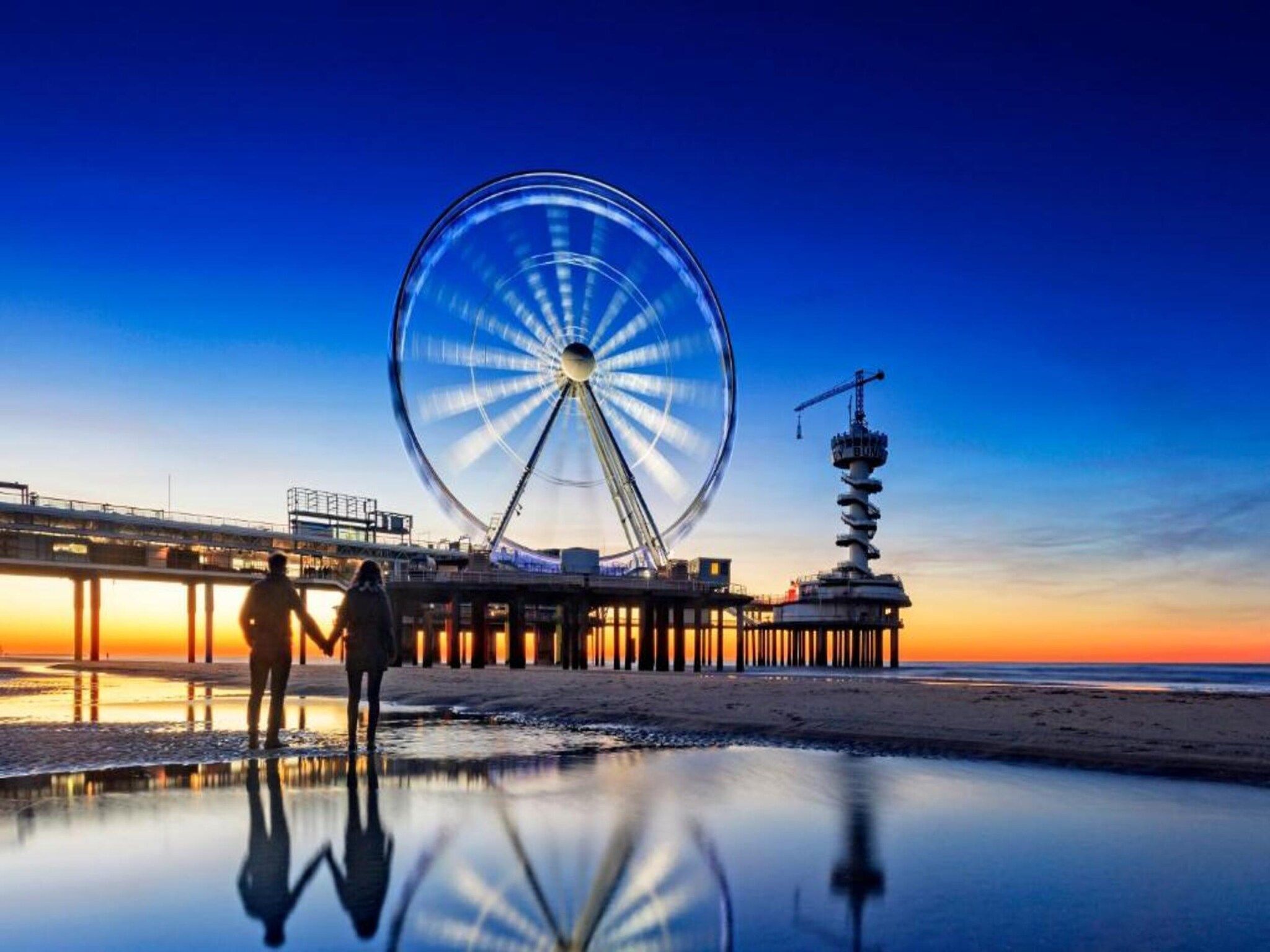 De omgeving van Scheveningen Harbour 18C in Scheveningen