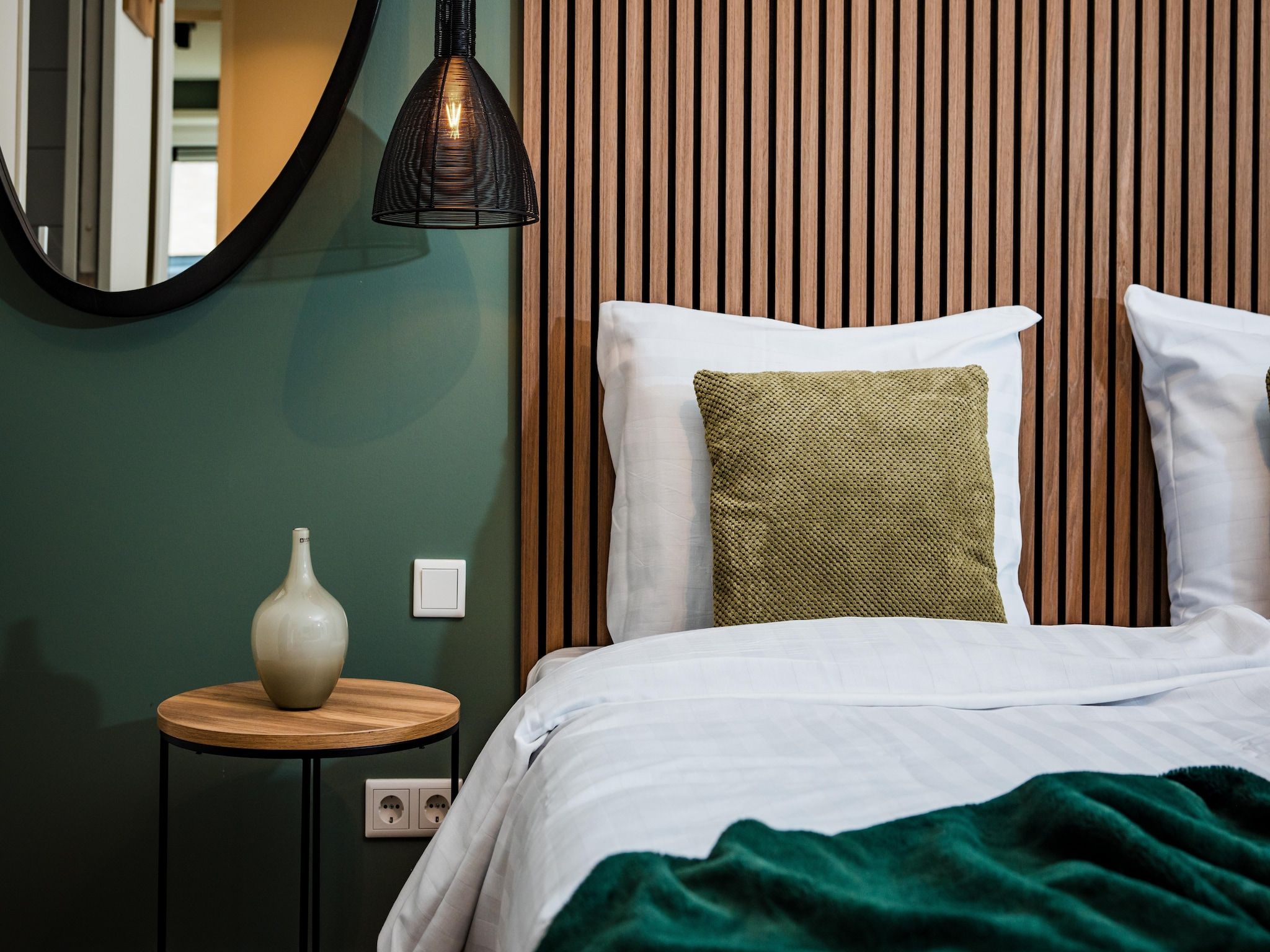 Een slaapkamer van Dwergarend 17-19 in Voorthuizen