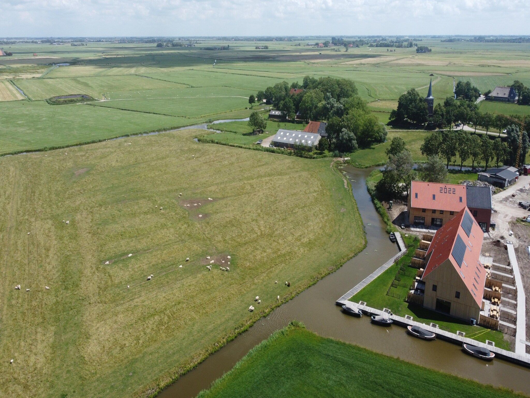 De omgeving van Friese villa in Leons in Leons