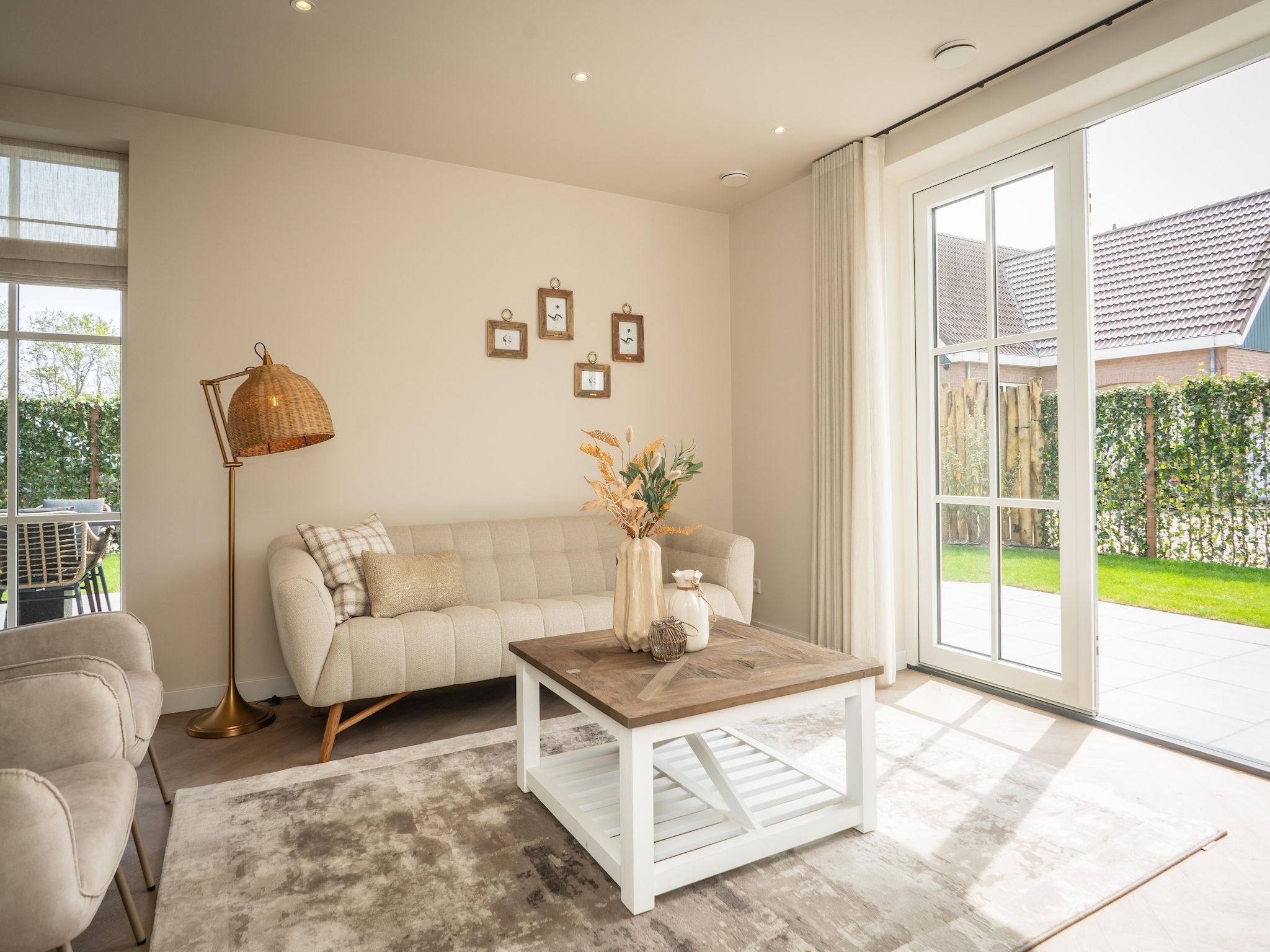 De woonkamer van So What 25b in De Koog