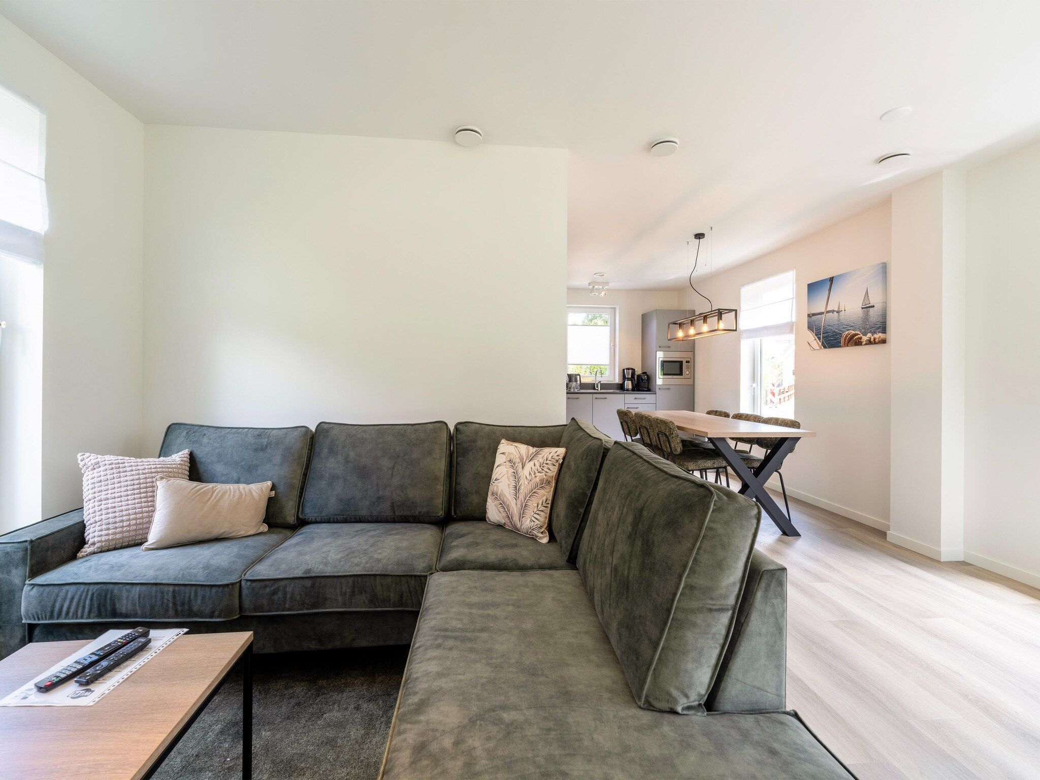 De woonkamer van Kuifduiker 5 in Simonshaven