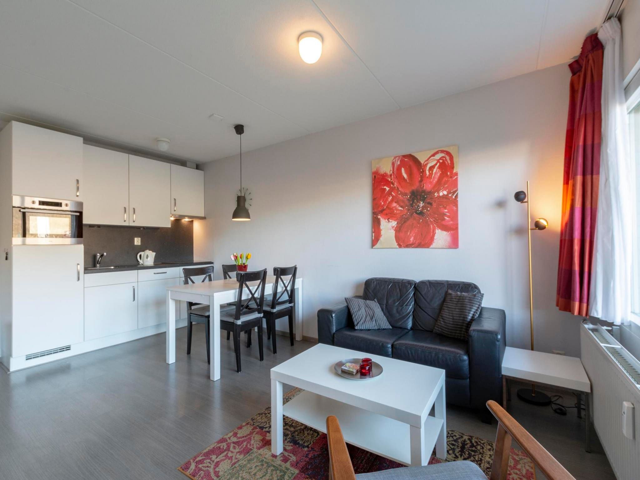 De woonkamer van Beach Appartement 08 in Callantsoog