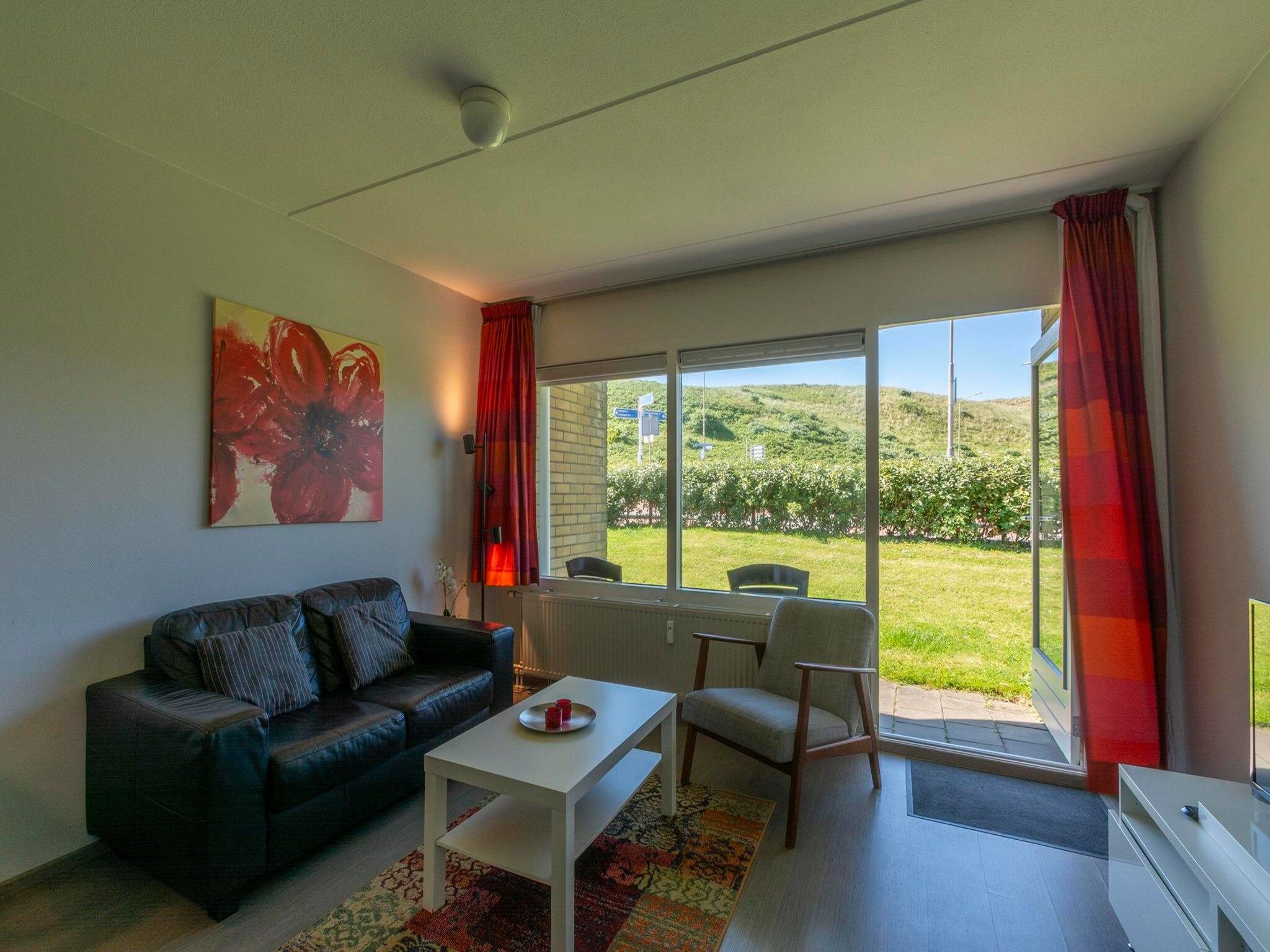 De woonkamer van Beach Appartement 08 in Callantsoog