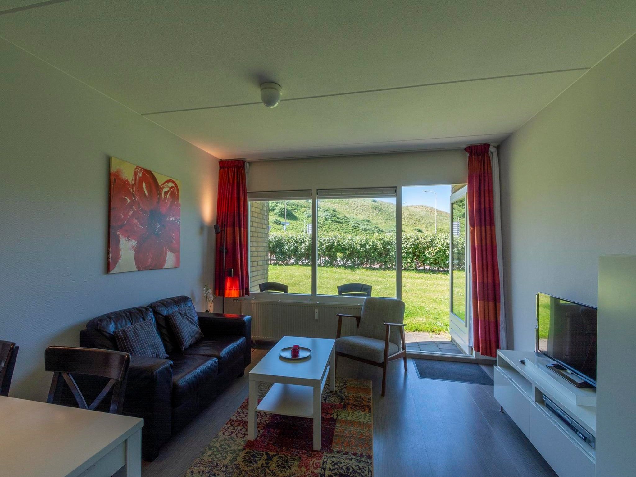 De woonkamer van Beach Appartement 08 in Callantsoog