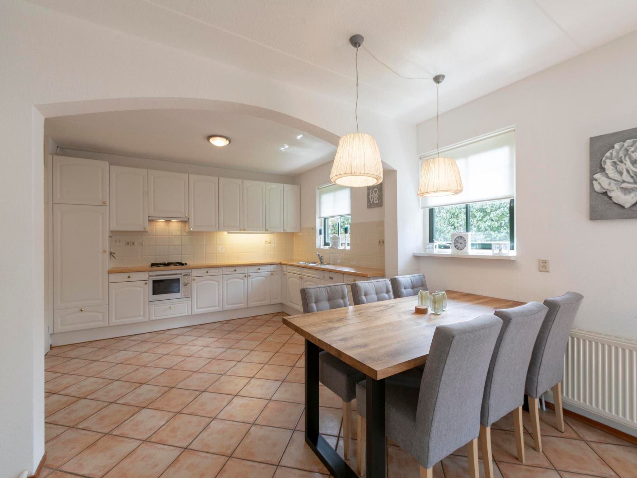 De eetkamer van De Buitenplaats 100 in Callantsoog