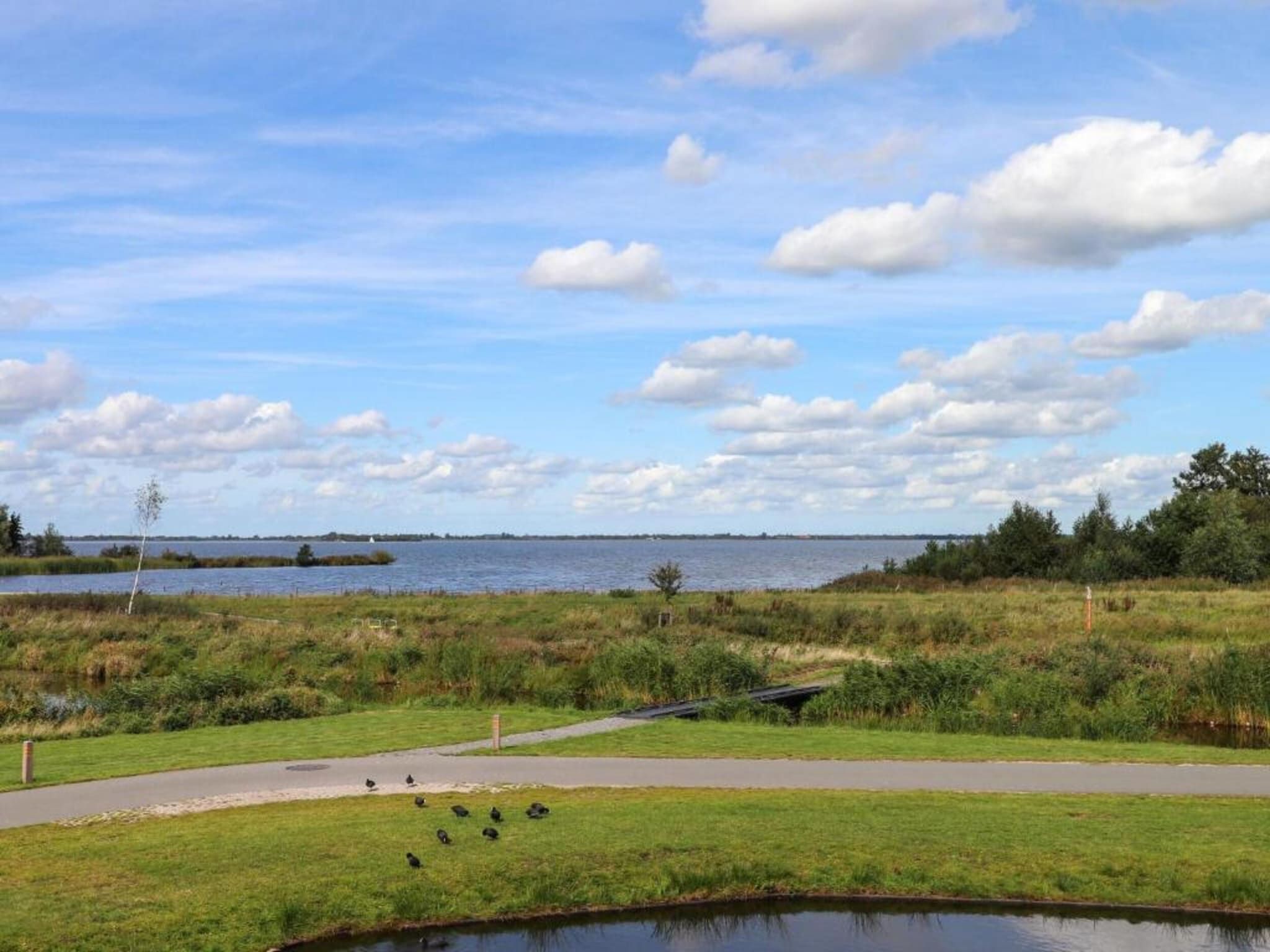 De omgeving van Docklodge 12 in Delfstrahuizen