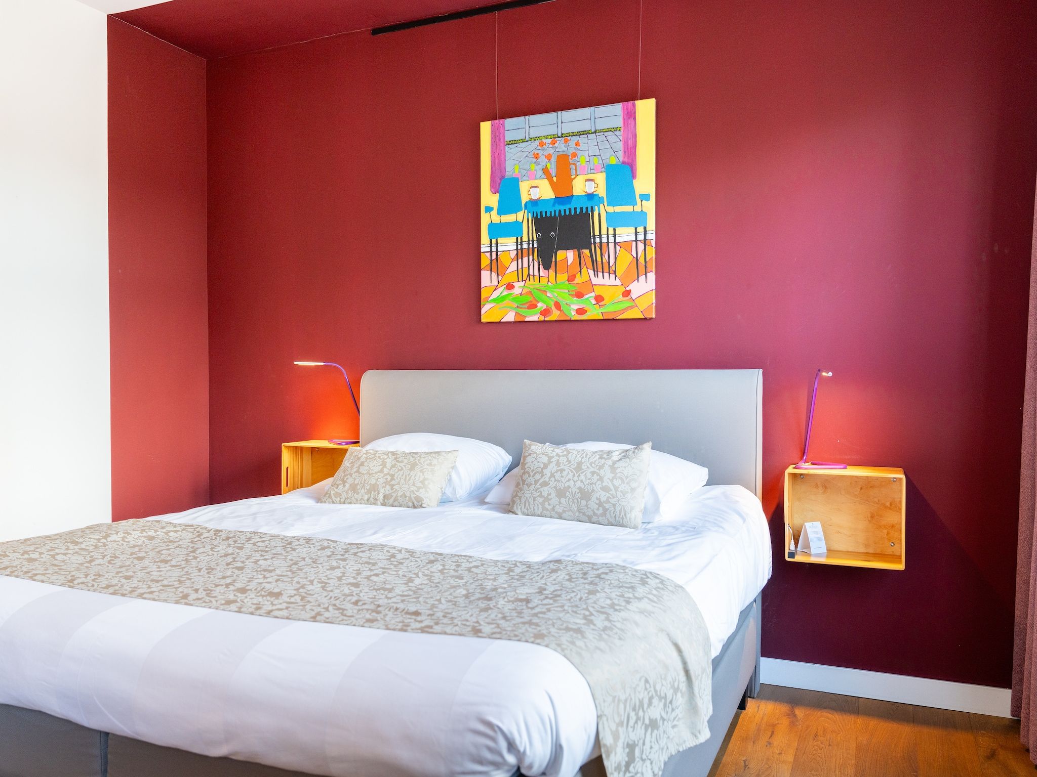 Een slaapkamer van Landhuis Hezenes in Diever