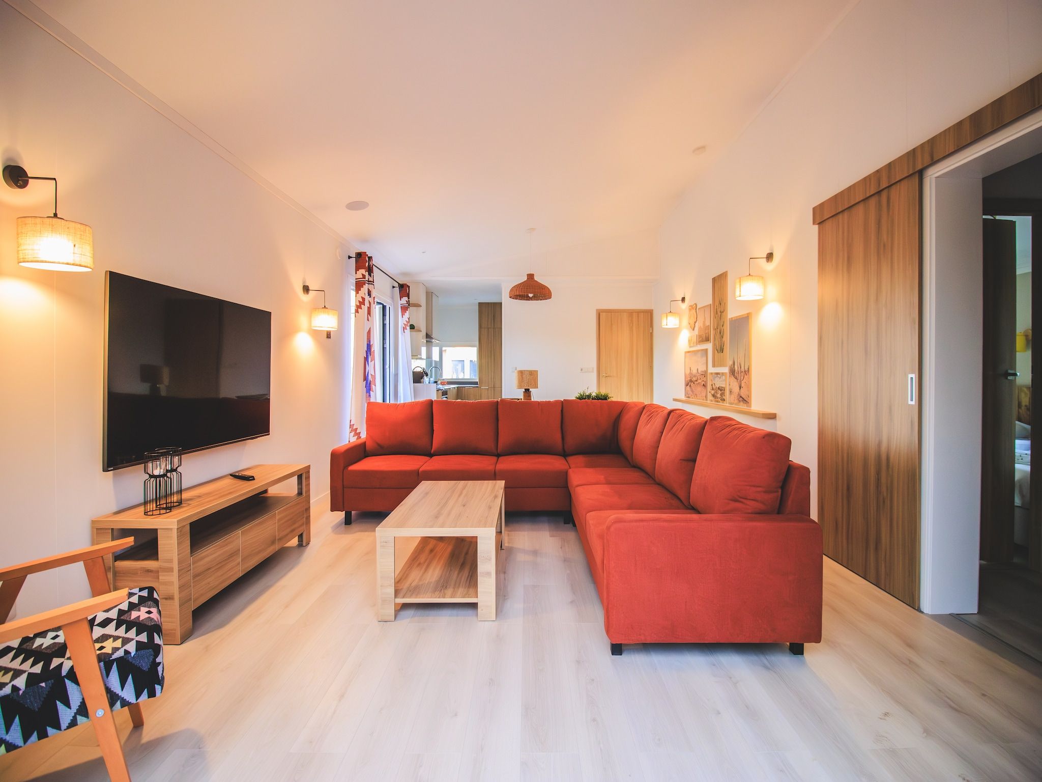 De woonkamer van Rancho Grande in Slagharen