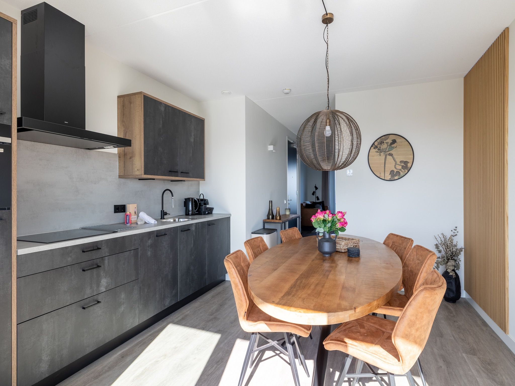 De keuken van Appartement Vista Maris "Charlotte's Parel" - Havenweg 8-44  Sint-Annaland in Sint-Annaland