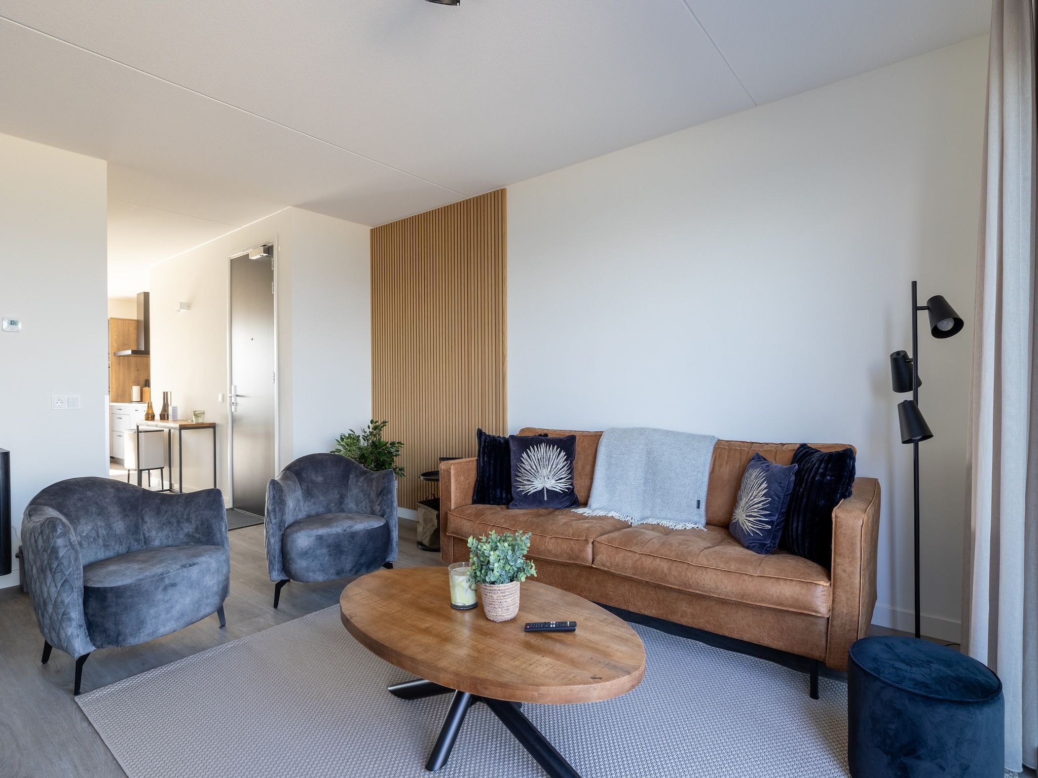 De woonkamer van Appartement Vista Maris "Charlotte's Parel" - Havenweg 8-44  Sint-Annaland in Sint-Annaland