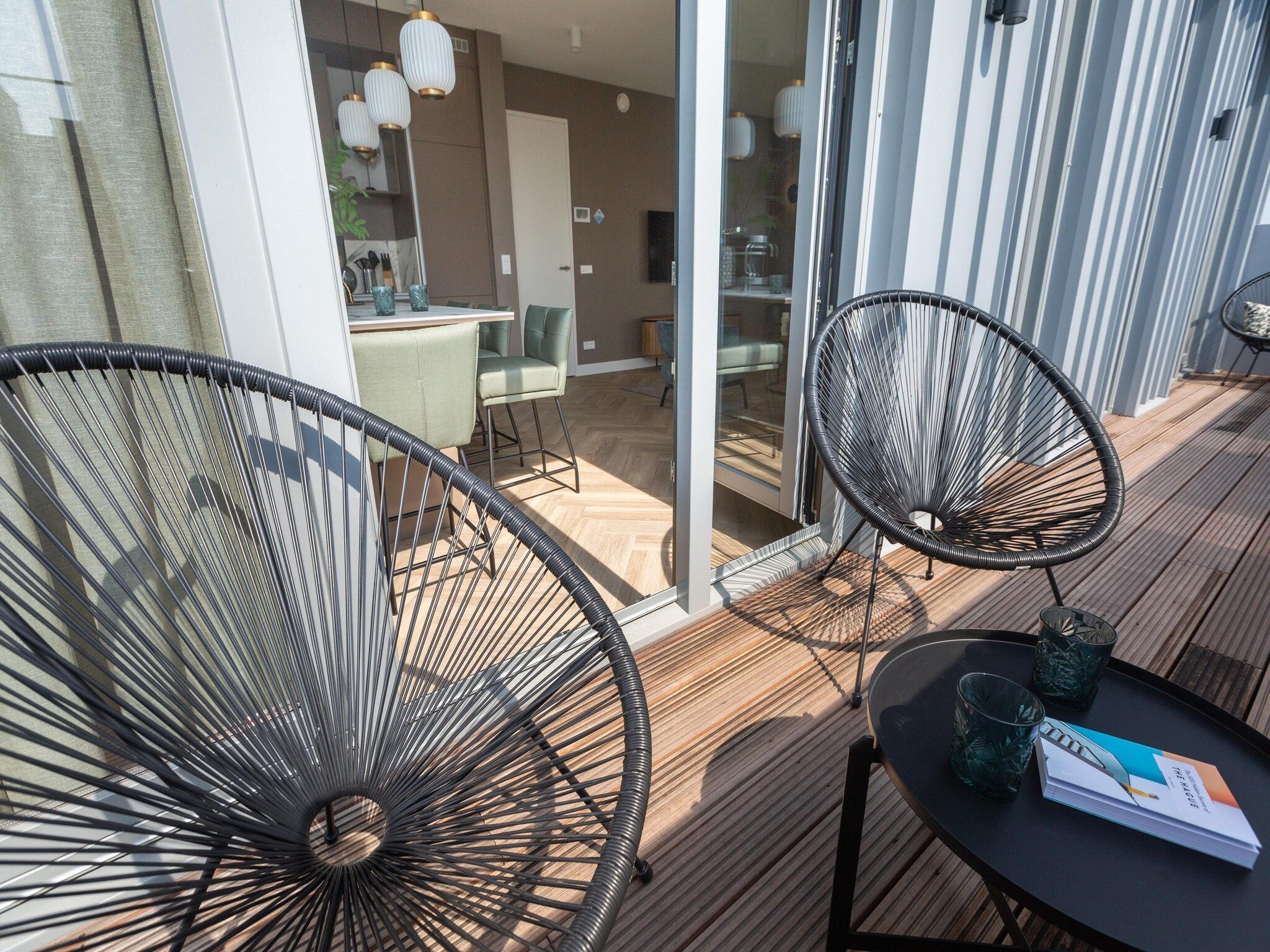 Het terras van Maurits 8 in Den Haag