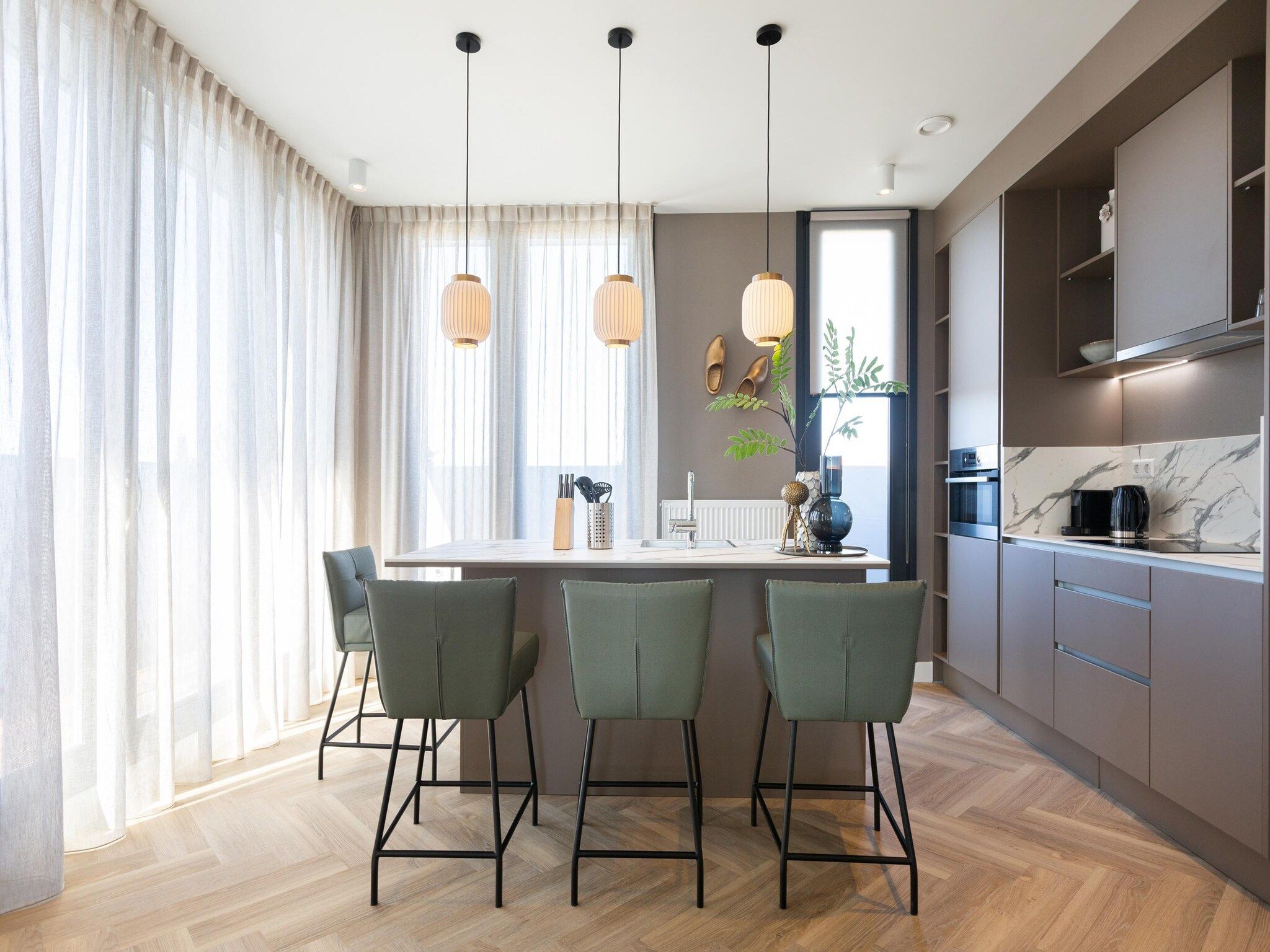 De keuken van Maurits 8 in Den Haag